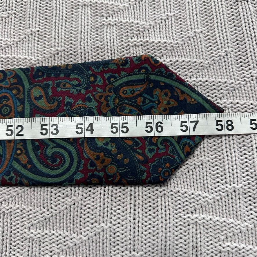 Vintage Vintage Addison on Madison maroon paisley silk tie Size ONE SIZE - 5 Thumbnail