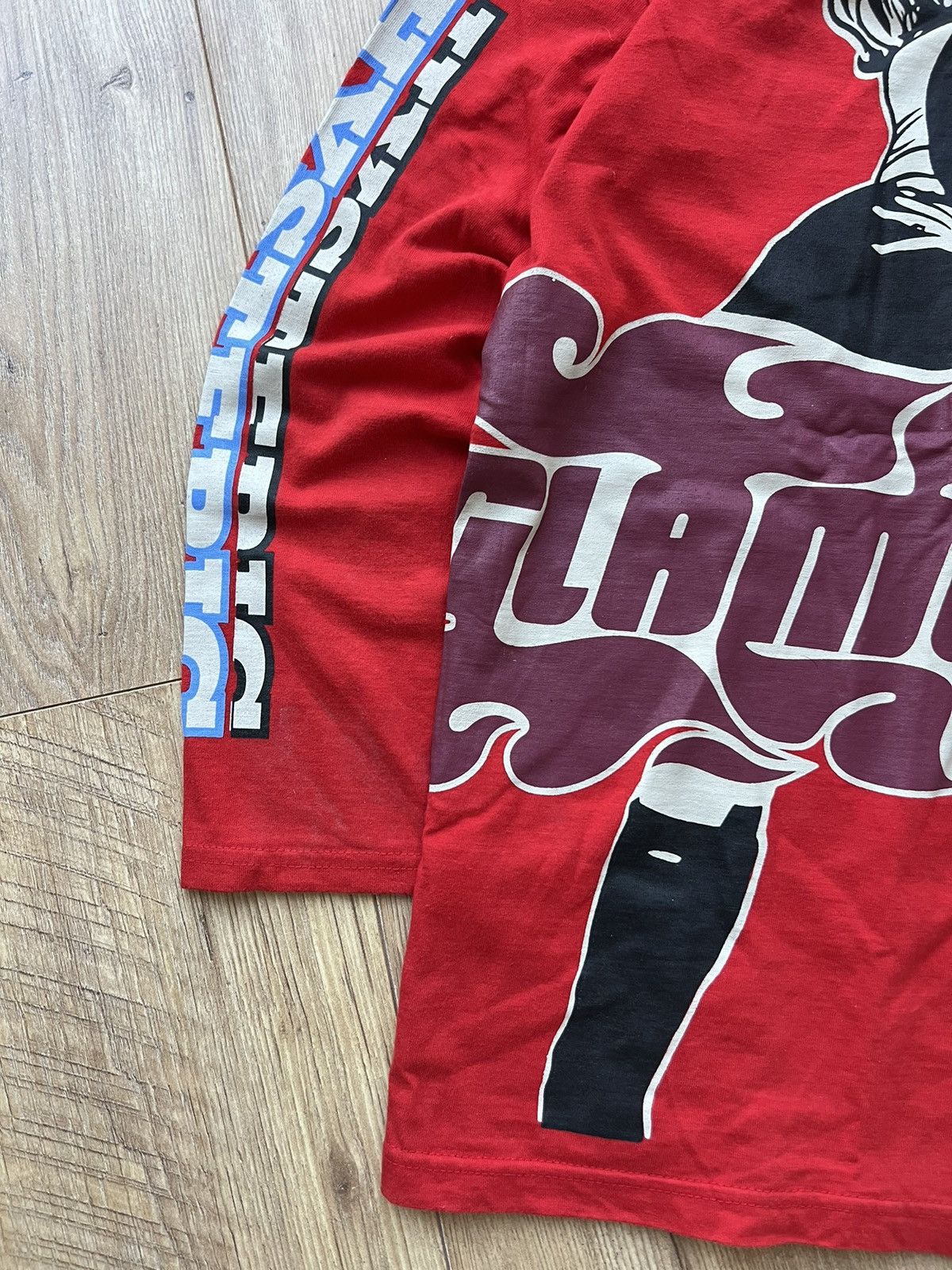 Hysteric Glamour 00’s HYSTERIC GLAMOUR FLAME PIN UP LADY Y2K LONGSLEEVE TEE Size US XS / EU 42 / 0 - 4 Thumbnail