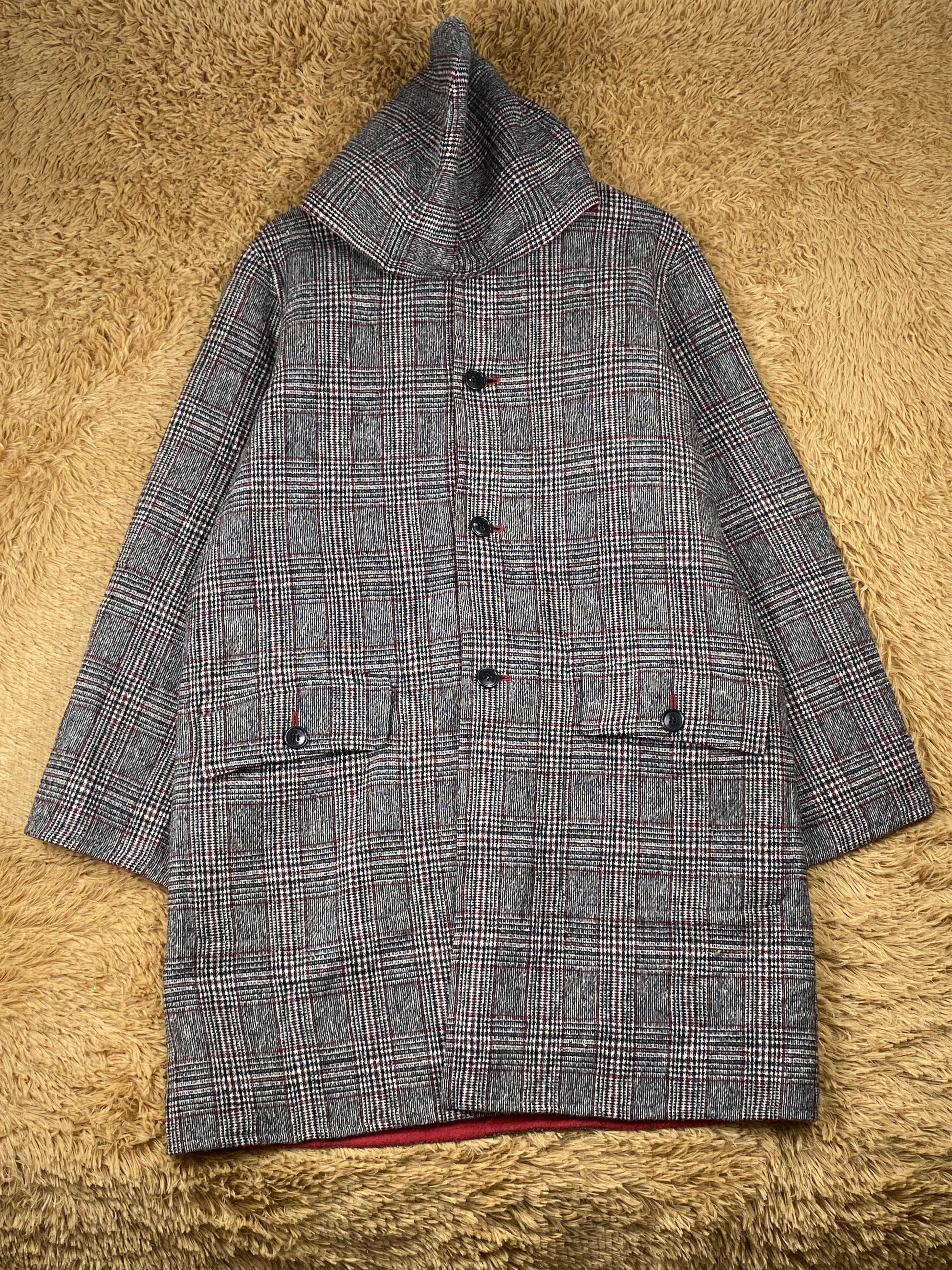 image of Vintage Trans Continents Hoodie Long Jacket, Men's (Size Medium)