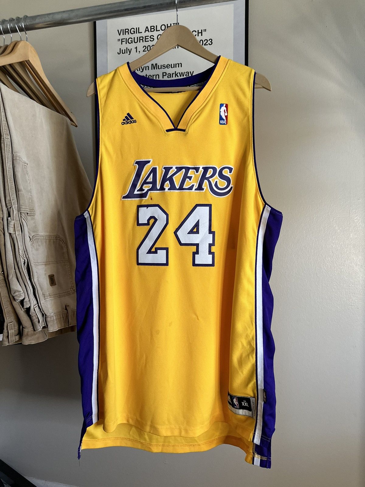 image of Adidas Kobe Bryant Jersey in Yellow, Men's (Size 2XL)