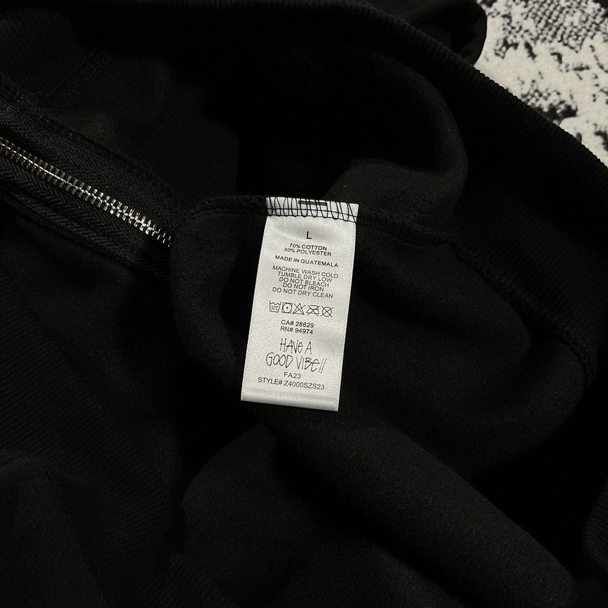 Stussy STUSSY DOLLIE ZIP HOODIE IN BLACK - LARGE Size US L / EU 52-54 / 3 - 7 Thumbnail