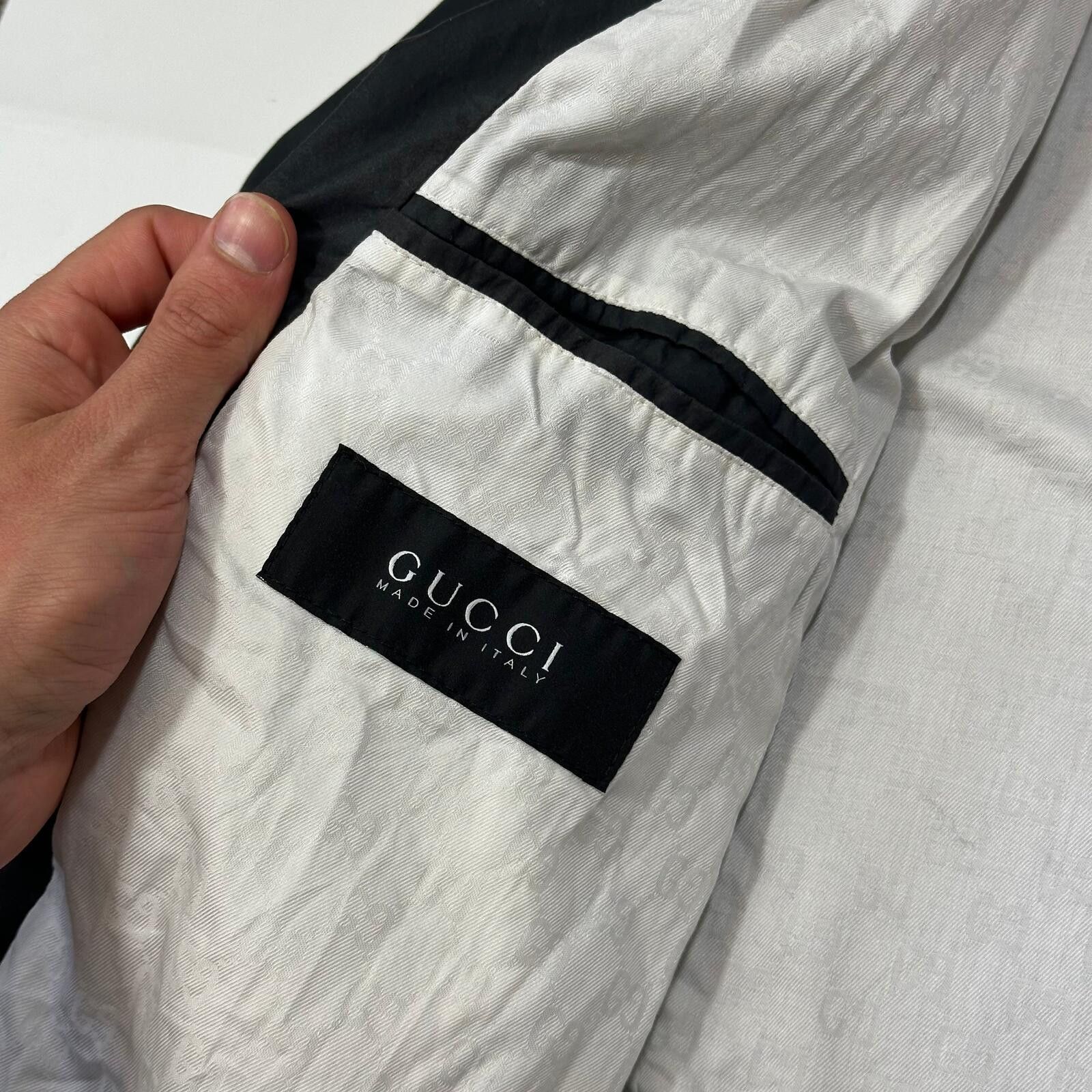 Gucci Gucci 2009 Grey Asymetrical Co-poly Biker Jacket - IT50 (M) Size US M / EU 48-50 / 2 - 7 Thumbnail