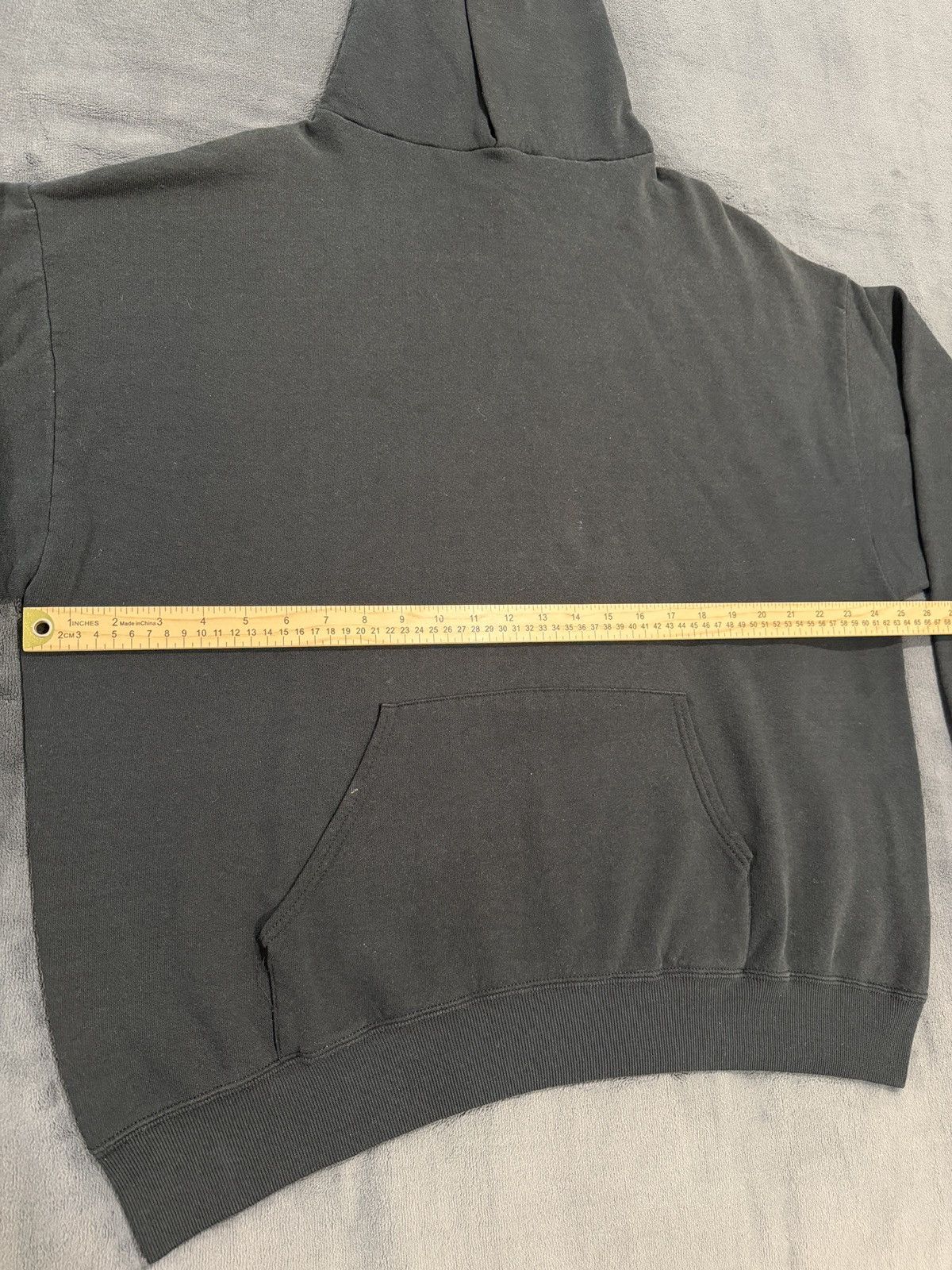 Jerzees Vintage 90s Jerzees Activewear Faded Black Blank Hoodie Size US XXL / EU 58 / 5 - 4 Thumbnail