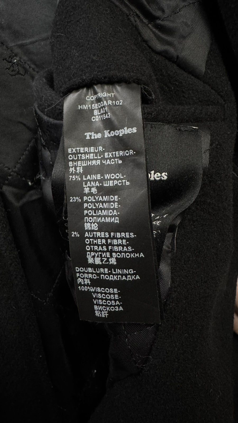 Hysteric Glamour 00s Napoleon Japan Balmain PPFM Style The Kooples Wool Coat Size US M / EU 48-50 / 2 - 6 Thumbnail