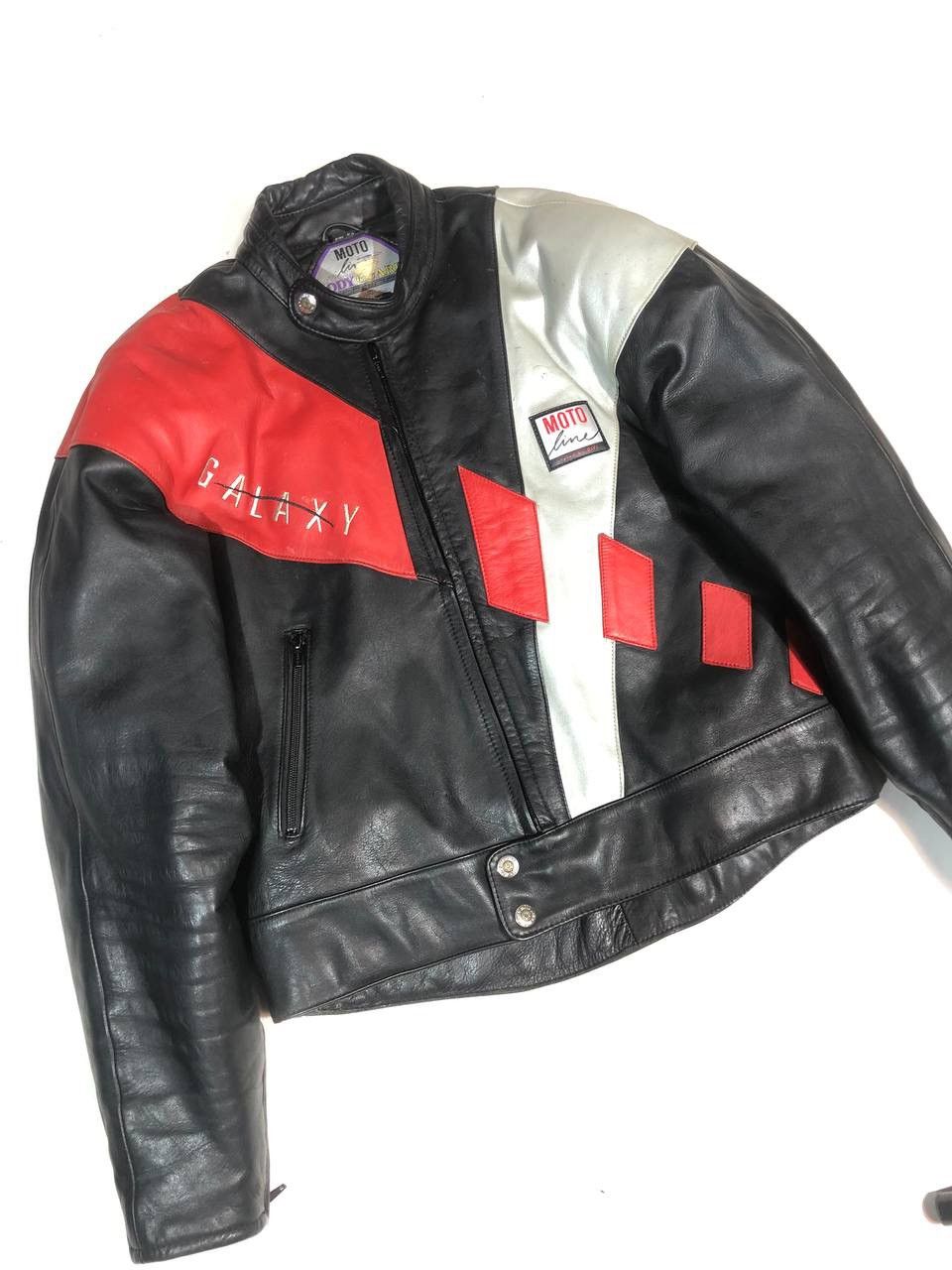 Japanese Brand Moto Line Galaxy Racing Moto Leather Jacket Vintage Size US L / EU 52-54 / 3 - 5 Thumbnail