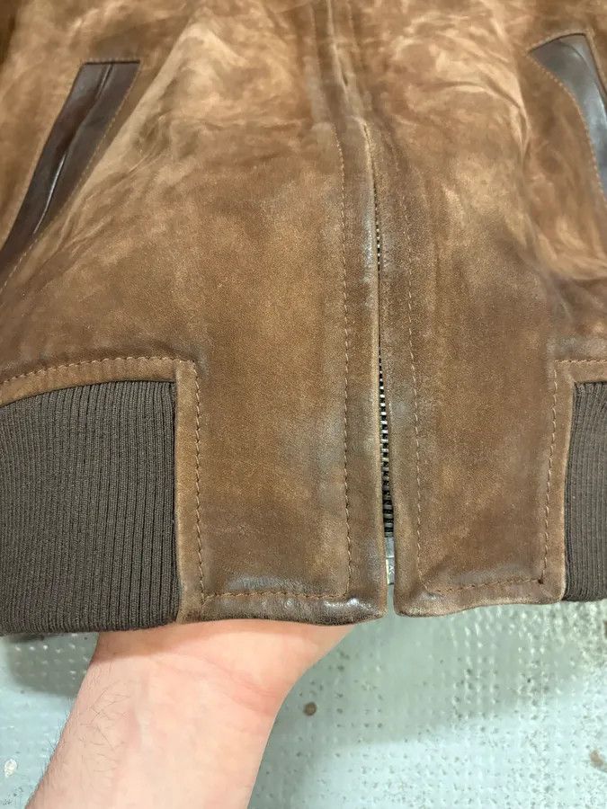 Pierre Balmain 2000s Pierre Balmain Brown Suede Bomber Jacket Size US M / EU 48-50 / 2 - 9 Thumbnail