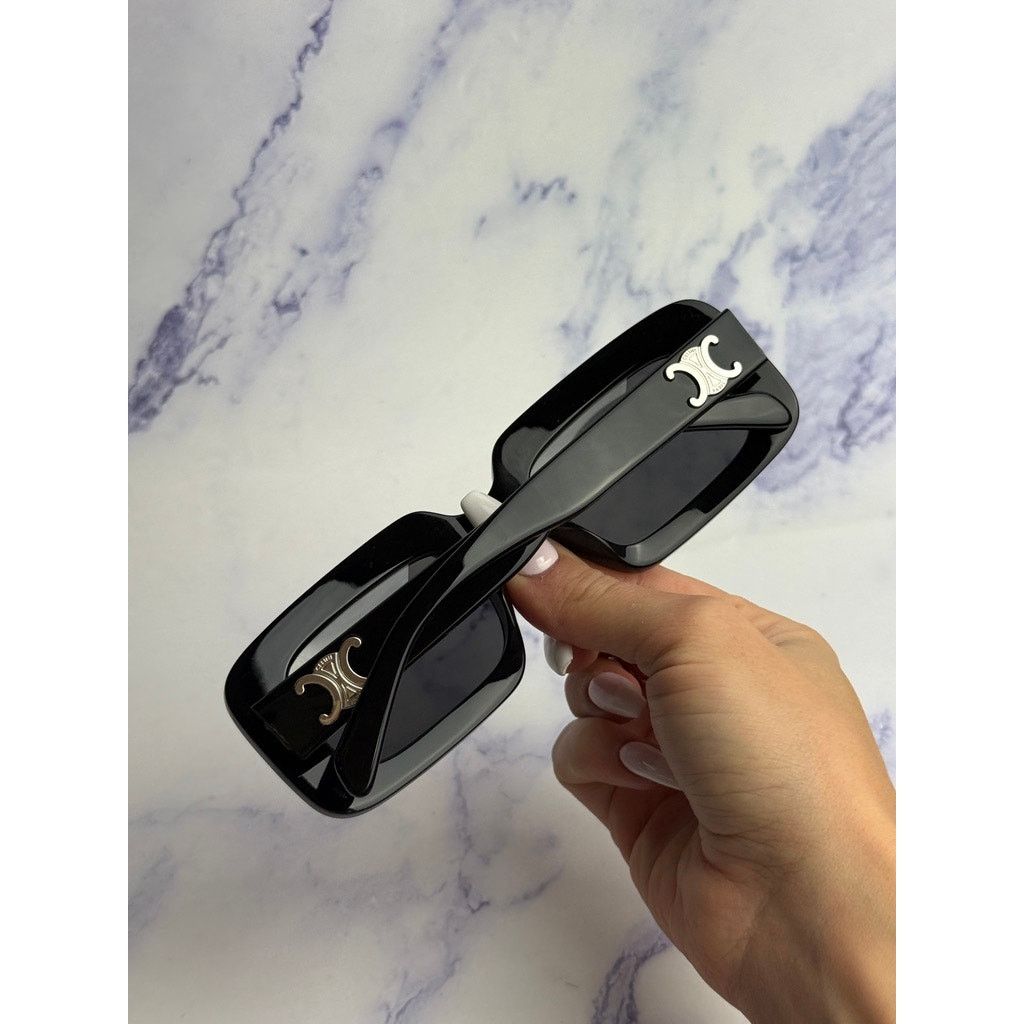 Celine NEW Celine CL40313U Triomphe Sunglasses in Black Size ONE SIZE - 7 Thumbnail