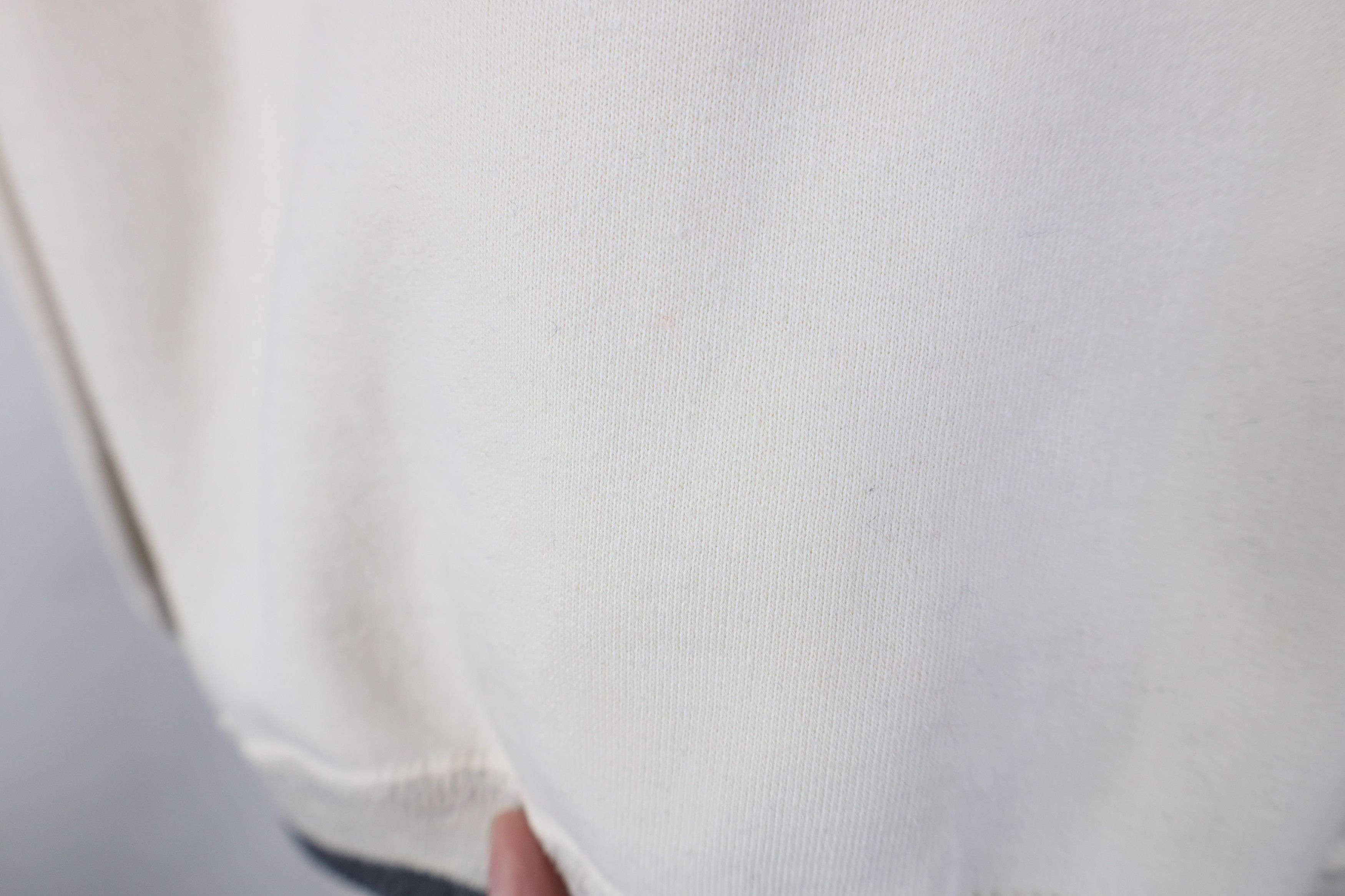 Vintage Vintage 90s Great Lakes Michigan Henley Sweatshirt Cream Size US M / EU 48-50 / 2 - 6 Thumbnail