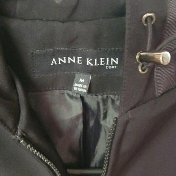 Anne Klein Anne Klein Embellished Black Lined Hooded Sz. M Coat Size M / US 6-8 / IT 42-44 - 4 Thumbnail