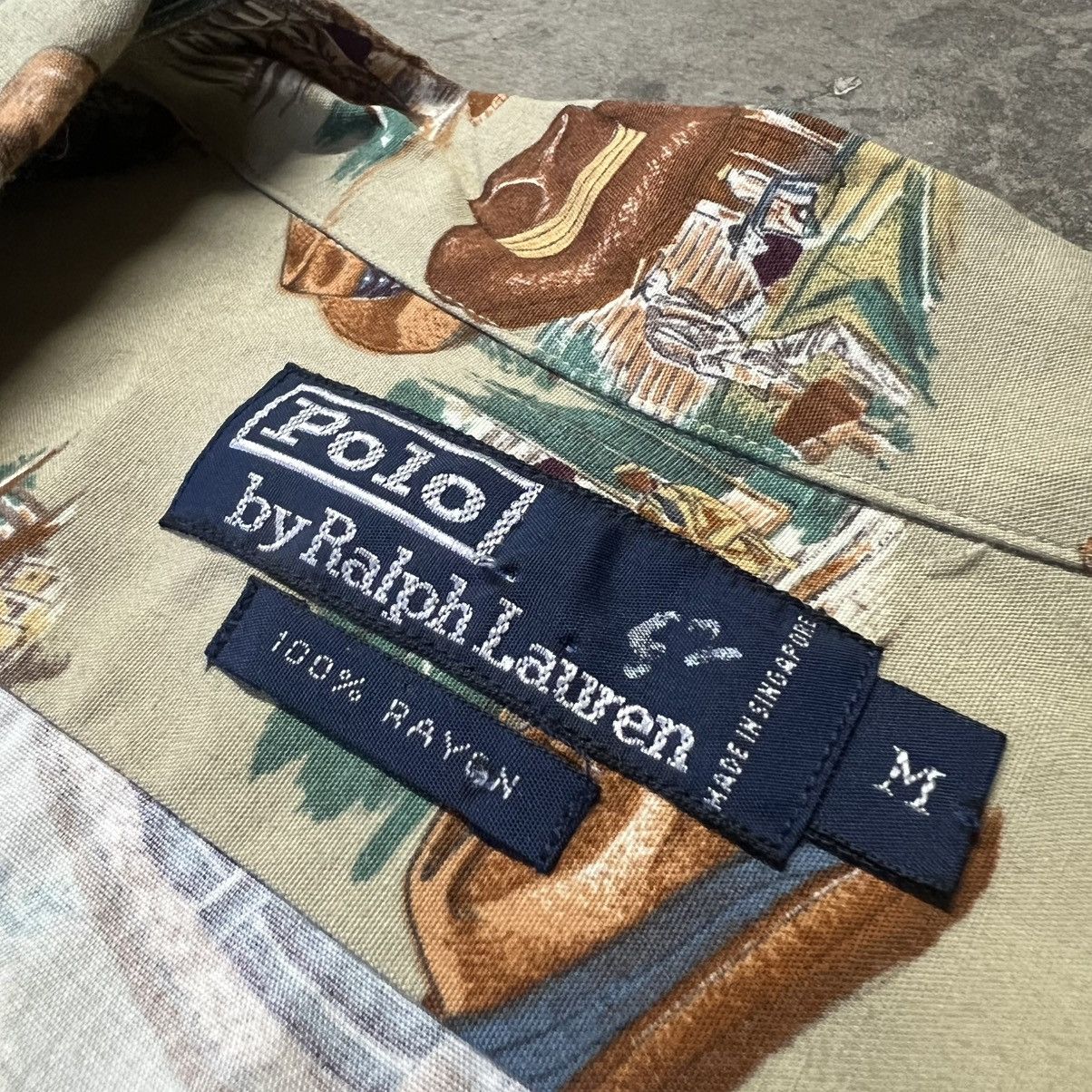 Polo Ralph Lauren × RRL Ralph Lauren × Vintage Vintage 2000’s Polo Ralph Lauren Classic S/S Hawaiian Shirt Size US M / EU 48-50 / 2 - 11 Thumbnail