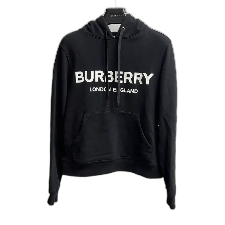 Burberry Burberry Black Logo Hooded Sweatshirt Size US S / EU 44-46 / 1 - 1 Thumbnail