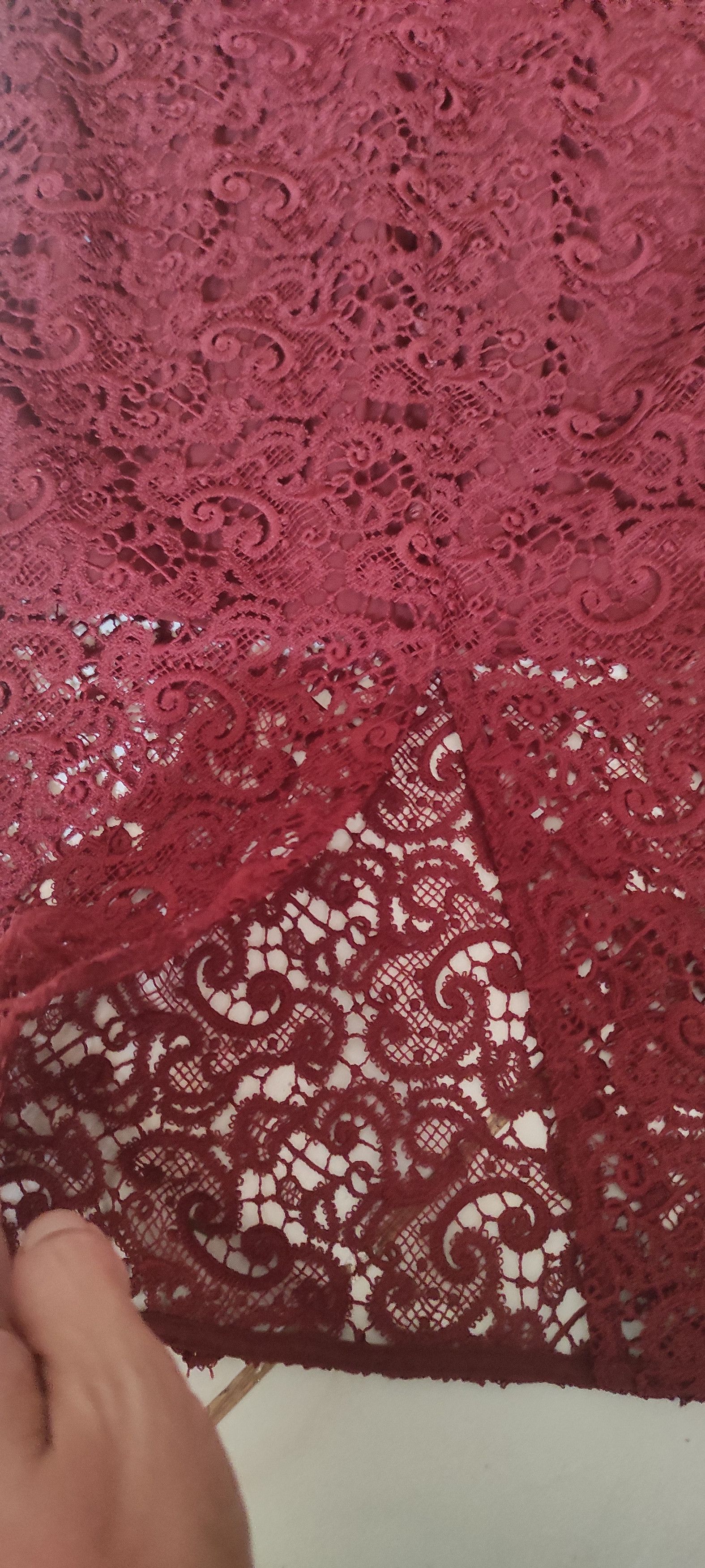 Zara Zara Eyelet Rust Lace Guipure Set Midi Skirt in Coral Size S Size S / US 4 / IT 40 - 13 Thumbnail