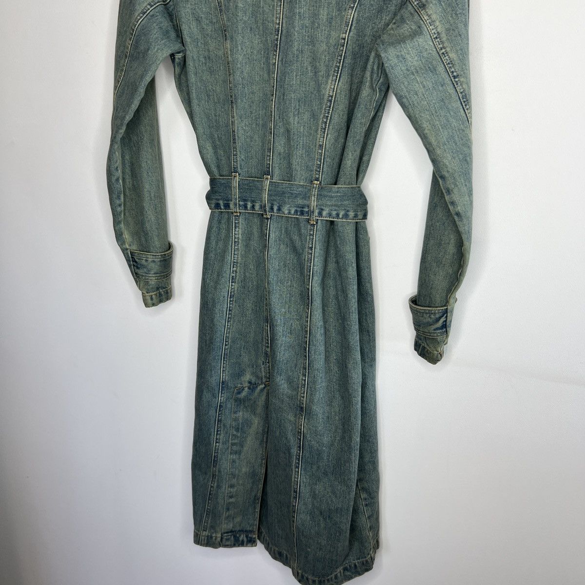 Japanese Brand × Vintage Reconstructed Denim Coat 2000s Grunge Darkfashion y2k opium Size S / US 4 / IT 40 - 9 Thumbnail