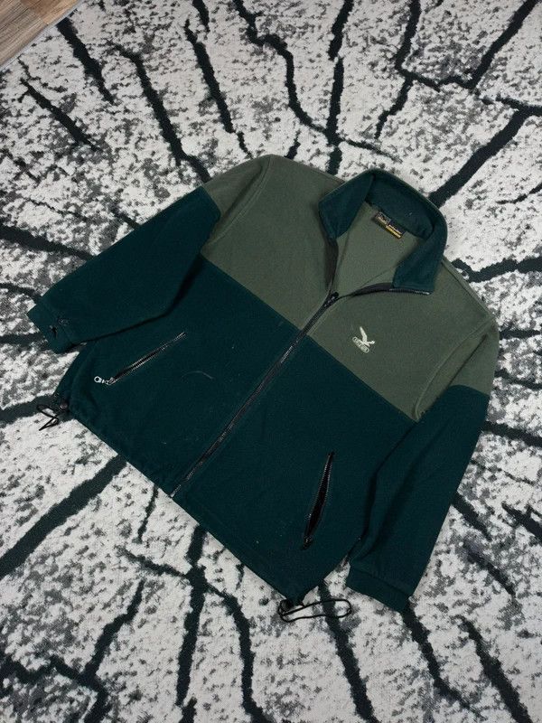 SALEWA Salewa green vintage zip fleece jacket XL Size US XL / EU 56 / 4 - 2 Thumbnail