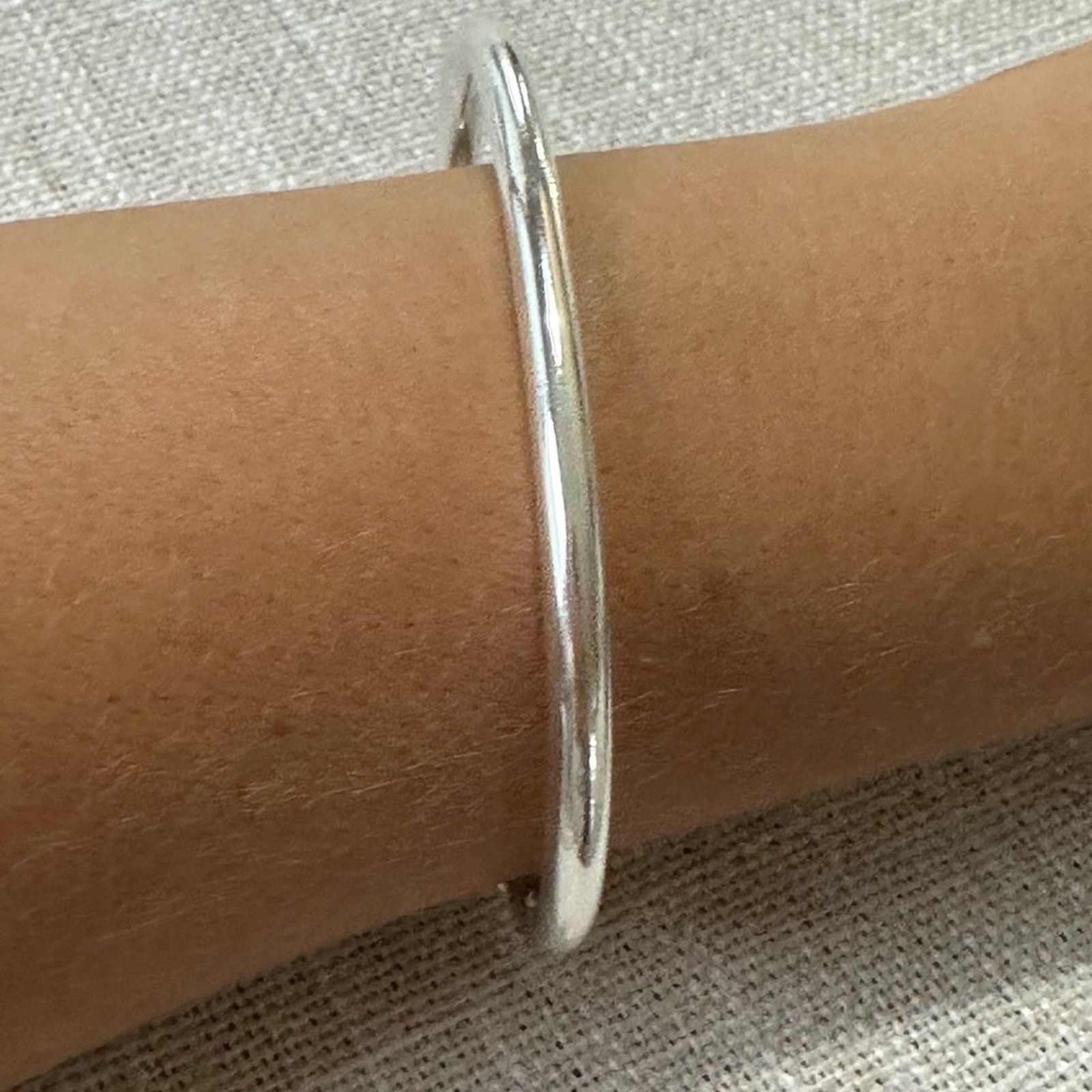 Other Sterling Silver 4mm Smooth Solid Bead Bracelet Cufflinks Size ONE SIZE - 4 Thumbnail