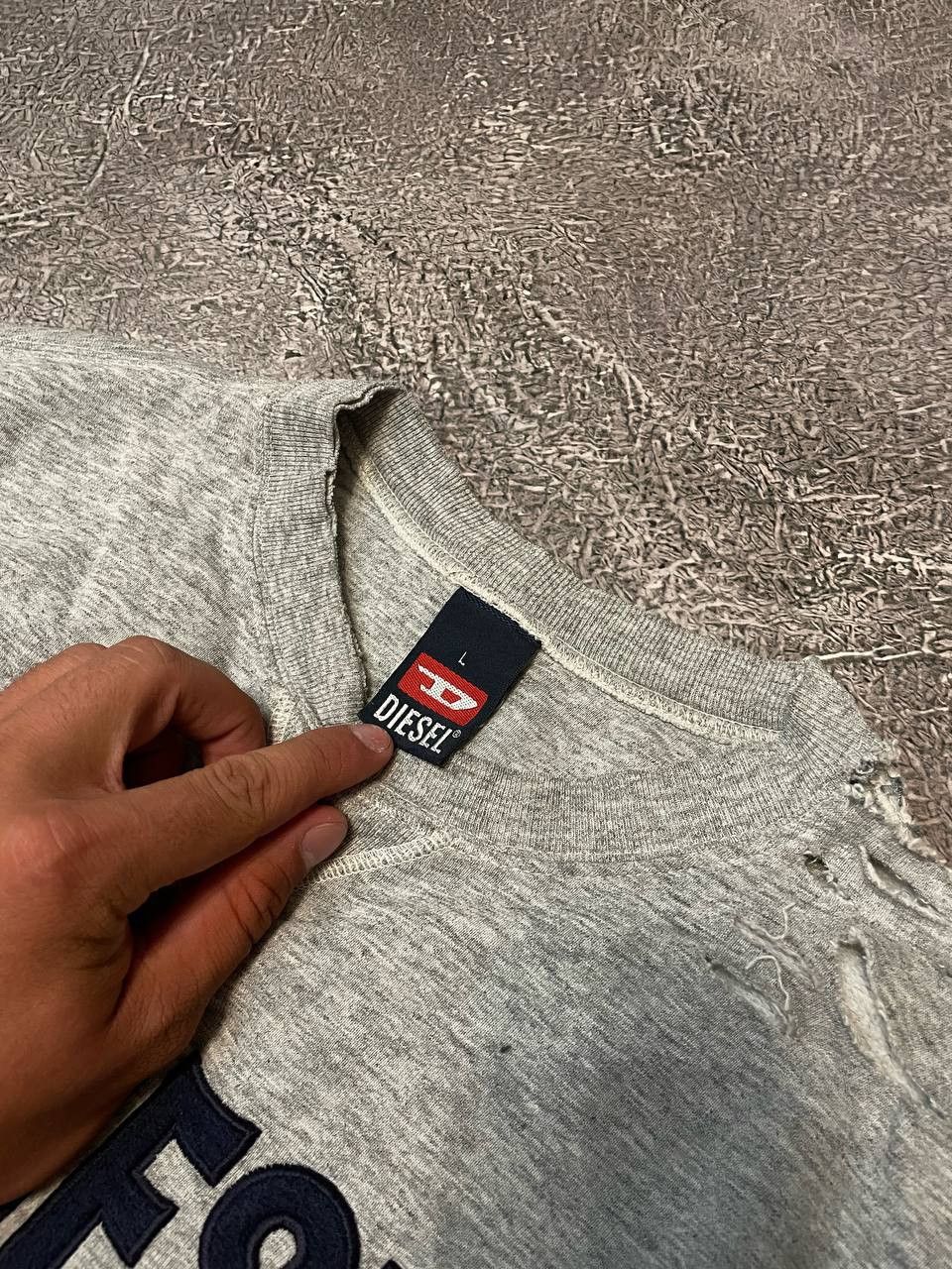 Diesel Diesel distressed sweatshirt Size US L / EU 52-54 / 3 - 3 Thumbnail