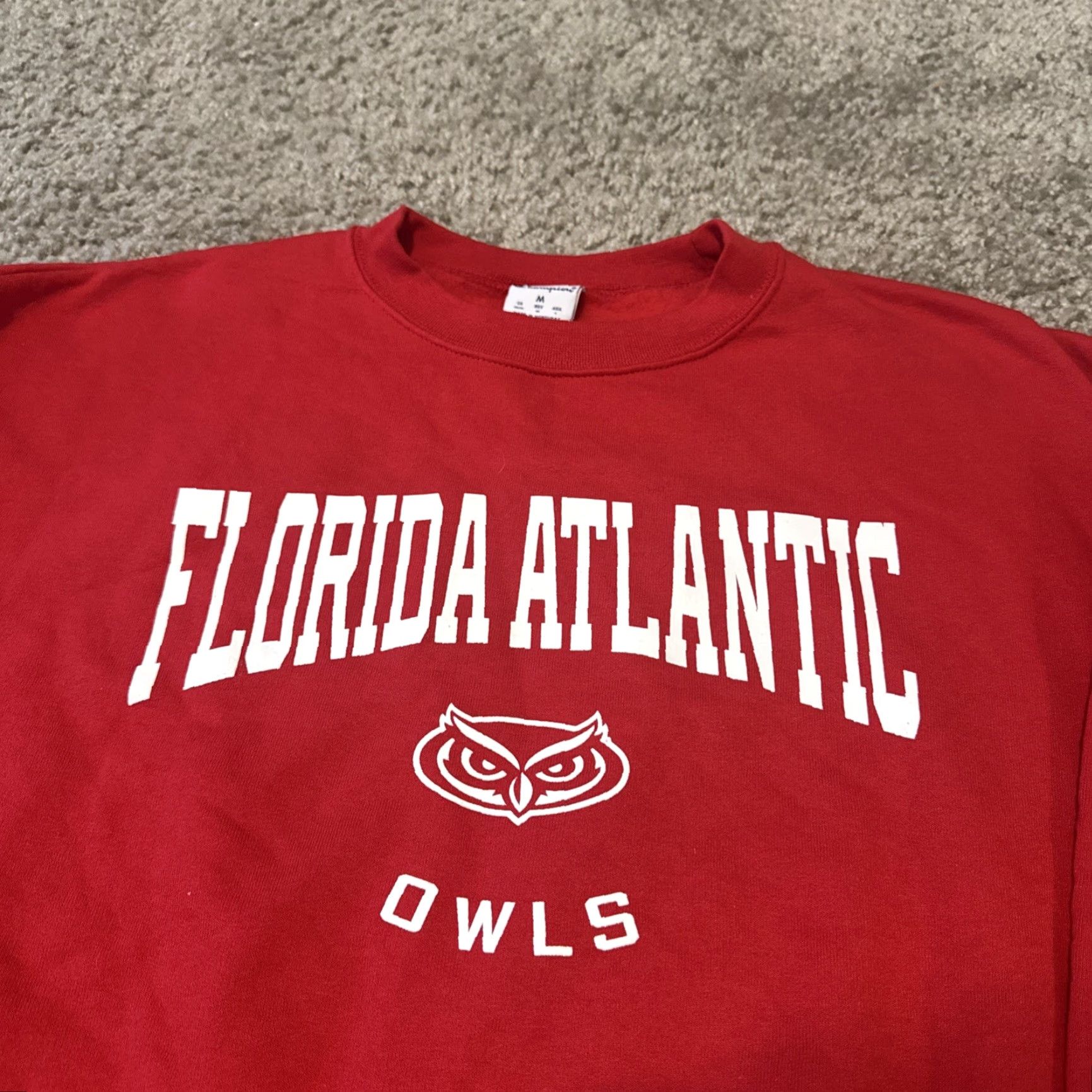 Champion Champion Sweatshirt Adult Medium Red Florida Atlantic University Owls Crewneck Size US M / EU 48-50 / 2 - 3 Thumbnail