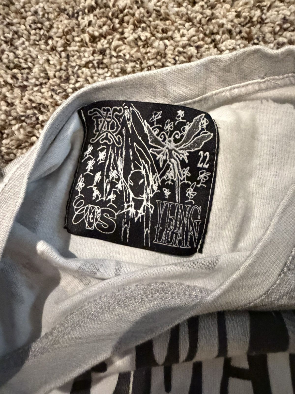 Yung Lean stardust tour support tee Size US L / EU 52-54 / 3 - 3 Thumbnail