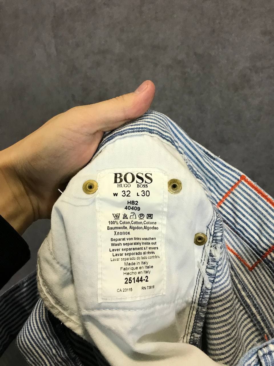 Hugo Boss Hugo Boss vintage designer striped denim Size US 32 / EU 48 - 8 Thumbnail