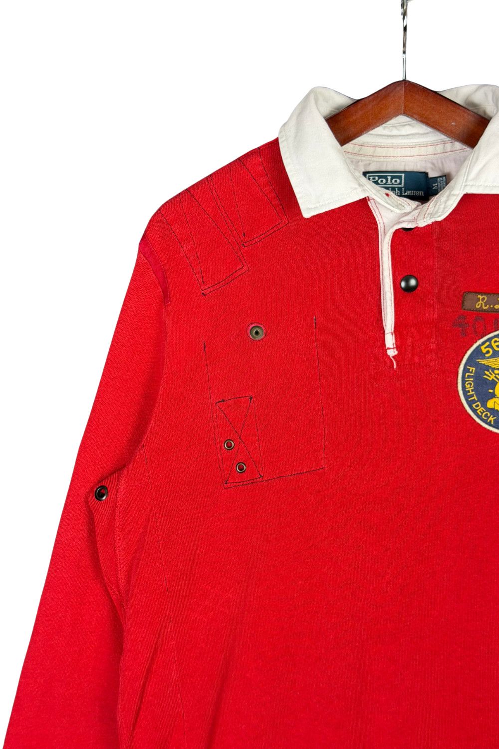 Polo Ralph Lauren ss07 PRL Naval Rescue Flight Deck Commander Rugby shirt Size US M / EU 48-50 / 2 - 8 Thumbnail