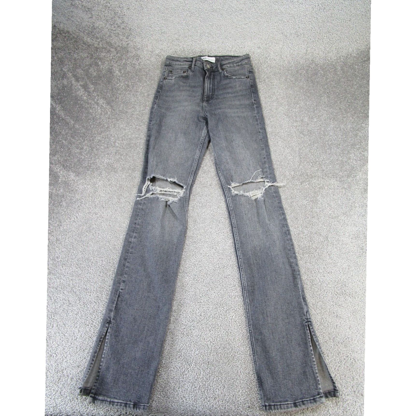 NWT Zara Rare Mugler Inspired Denim Straight Leg Jeans Size TikTok sold Famous Size 8