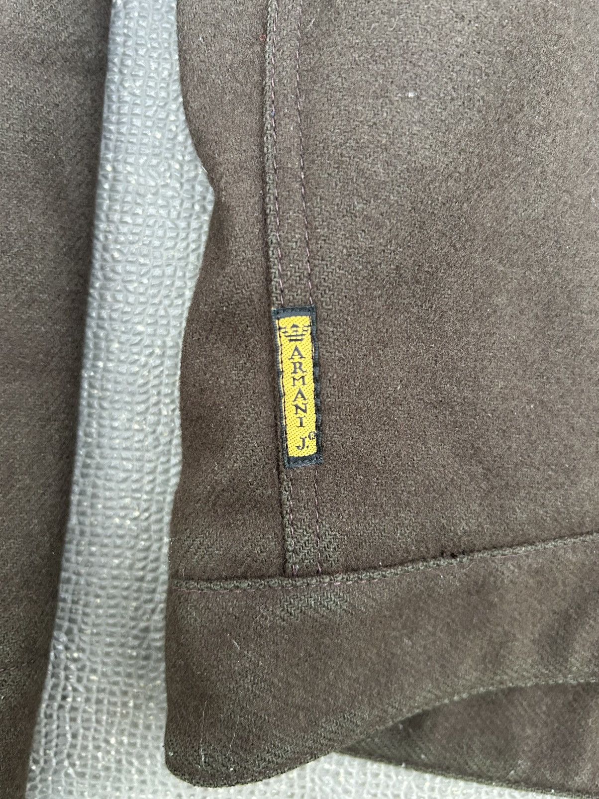 Armani Armani Jeans 90s brown/green felt jacket Size US M / EU 48-50 / 2 - 8 Thumbnail