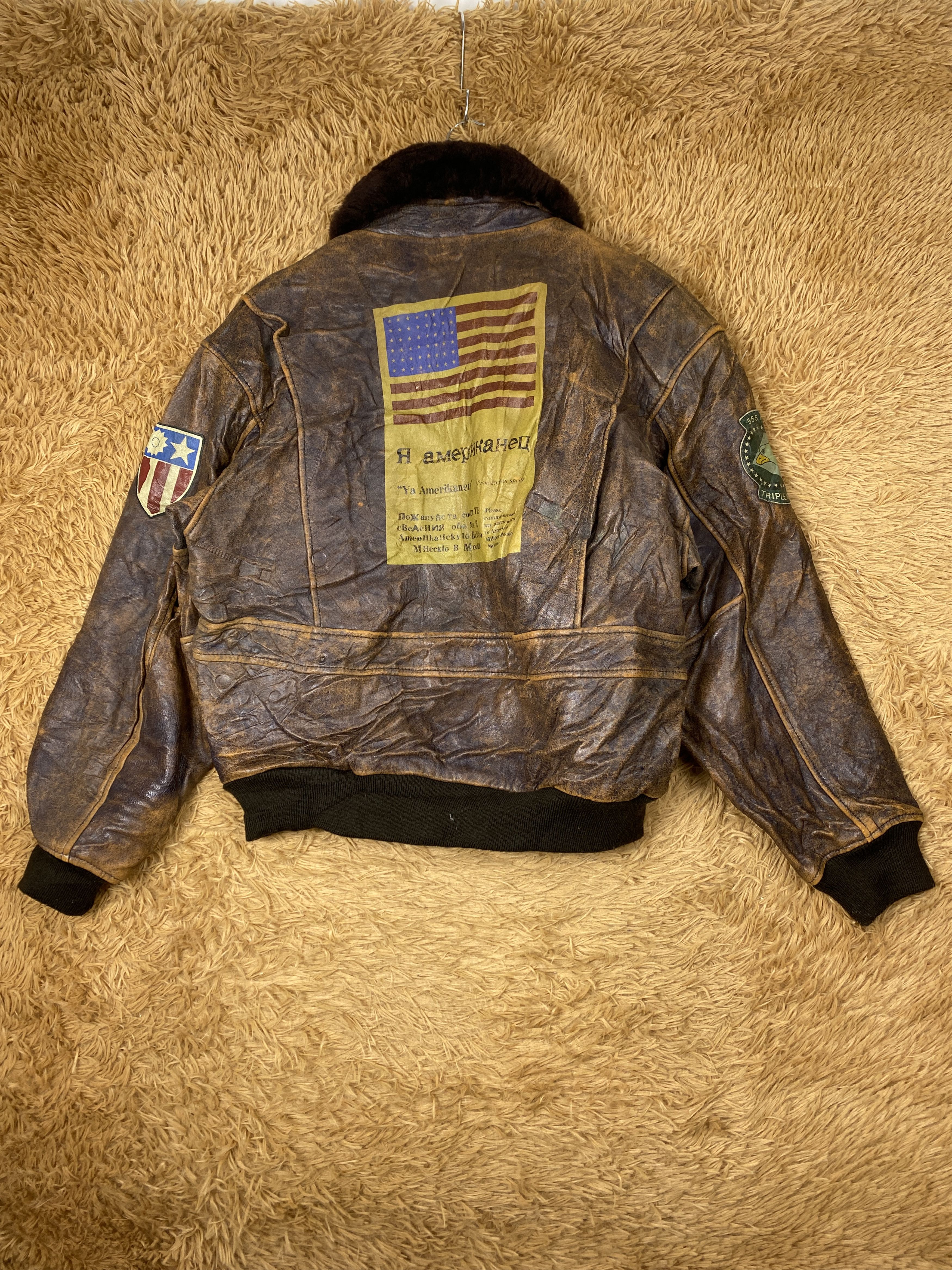 Vintage Vintage US Navy Military Flight Leather Jacket PJ2569 Size US M / EU 48-50 / 2 - 6 Thumbnail