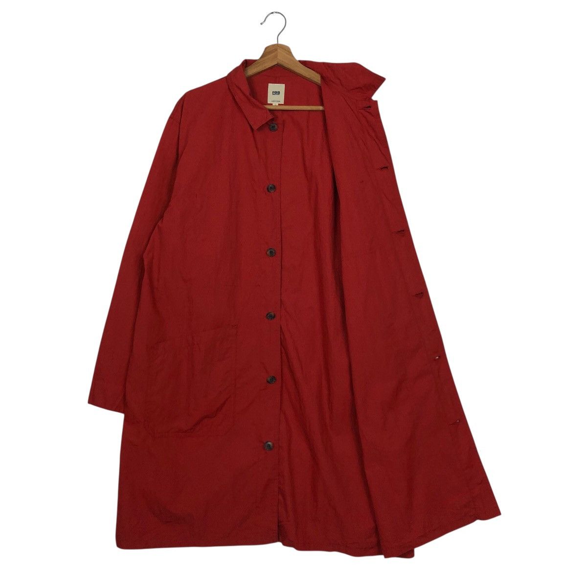 Japanese Brand 📌Rich Red Vintage Long Jacket Chore Detroit FOB Factory Size US L / EU 52-54 / 3 - 13 Thumbnail
