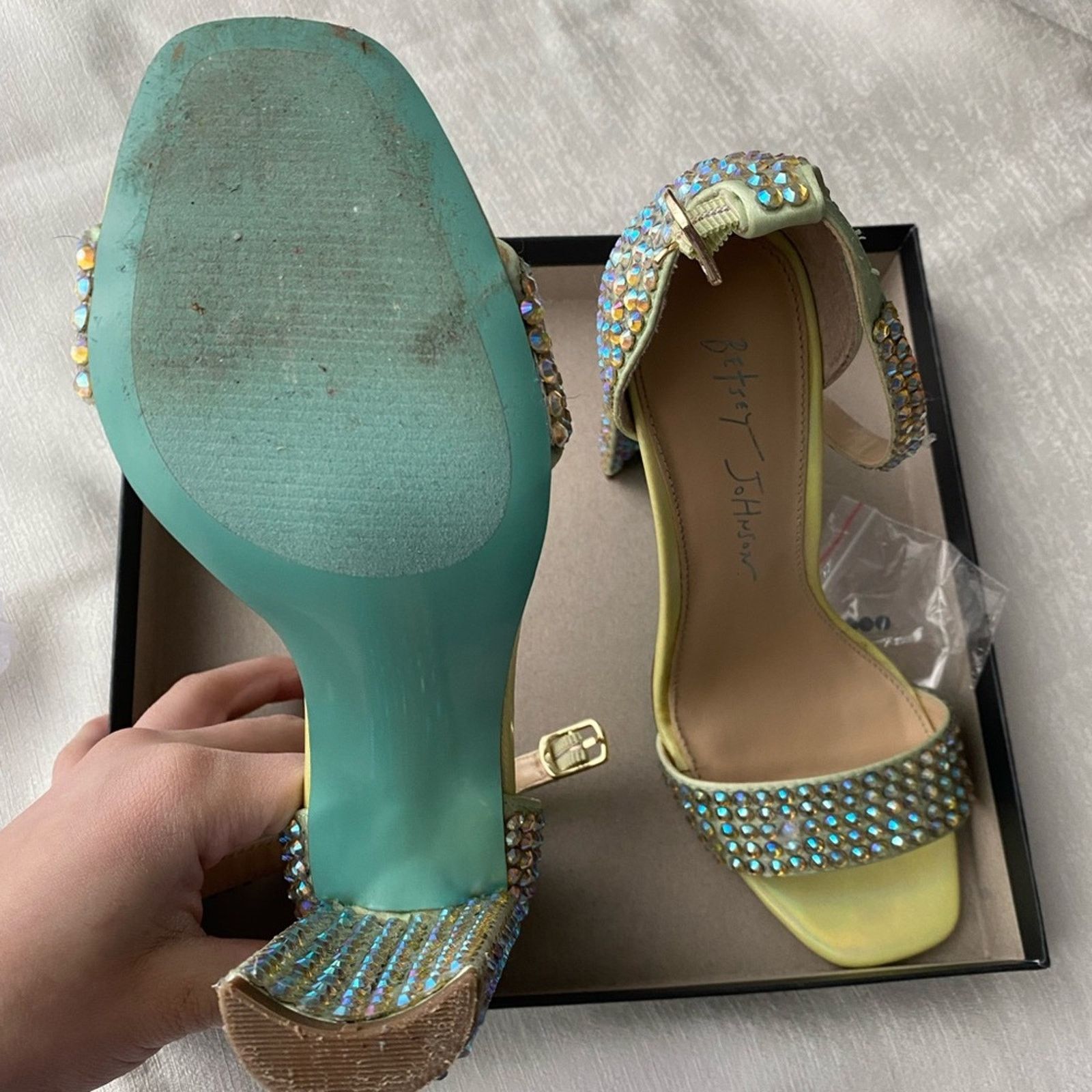 Betsey Johnson Betsey Johnson Rhinestone Heels Size US 5 / IT 35 - 4 Thumbnail