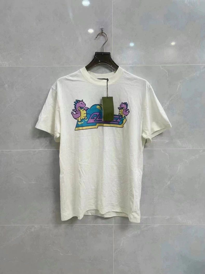 Gucci GucciCartoon Dragon Logo Letter Print Short Sleeve 2503-Nex Size S / US 4 / IT 40 - 1 Thumbnail