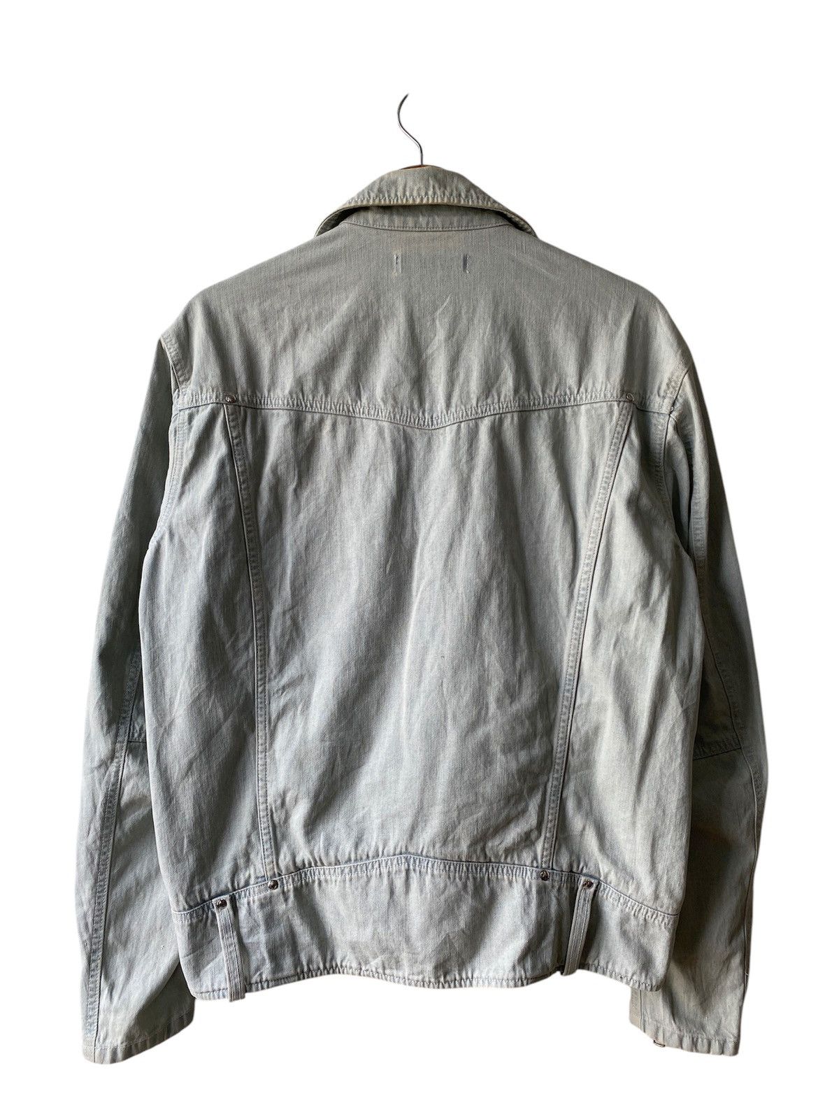 Diet Butcher Slim Skin × Japanese Brand Diet Butcher Japan Jeans Biker Jacket Size US M / EU 48-50 / 2 - 2 Thumbnail