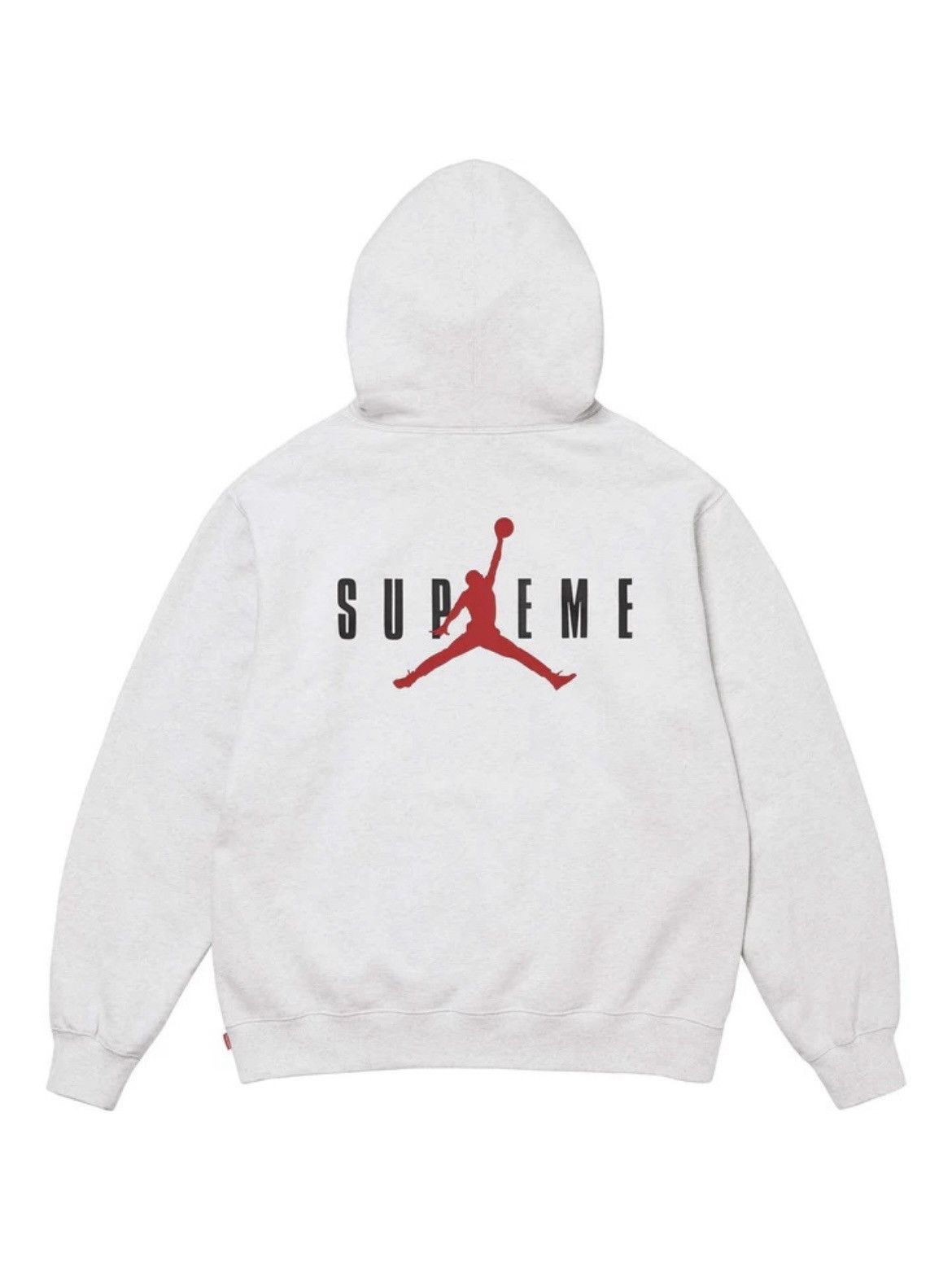 Jordan Brand × Supreme FW24 Supreme x Jordan Hoodie (Grey) Size US L / EU 52-54 / 3 - 3 Thumbnail