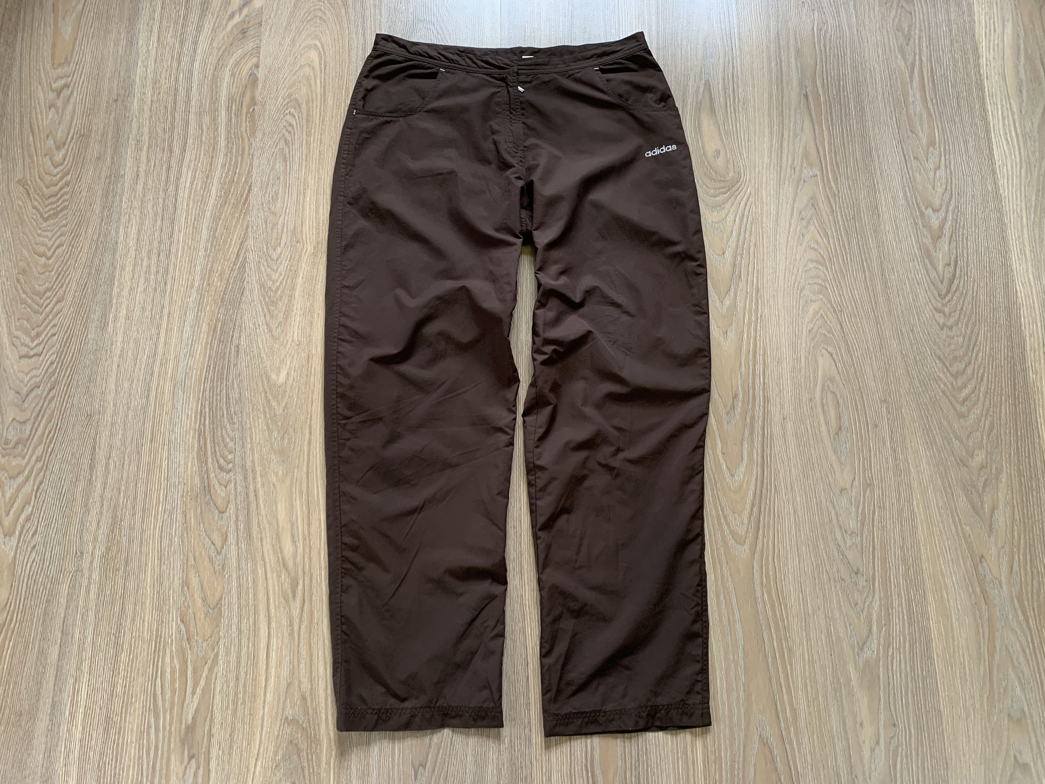 Adidas × Vintage Adidas Men’s Brown Vintage Track Pants 2003 Size US 34 / EU 50 - 2 Thumbnail