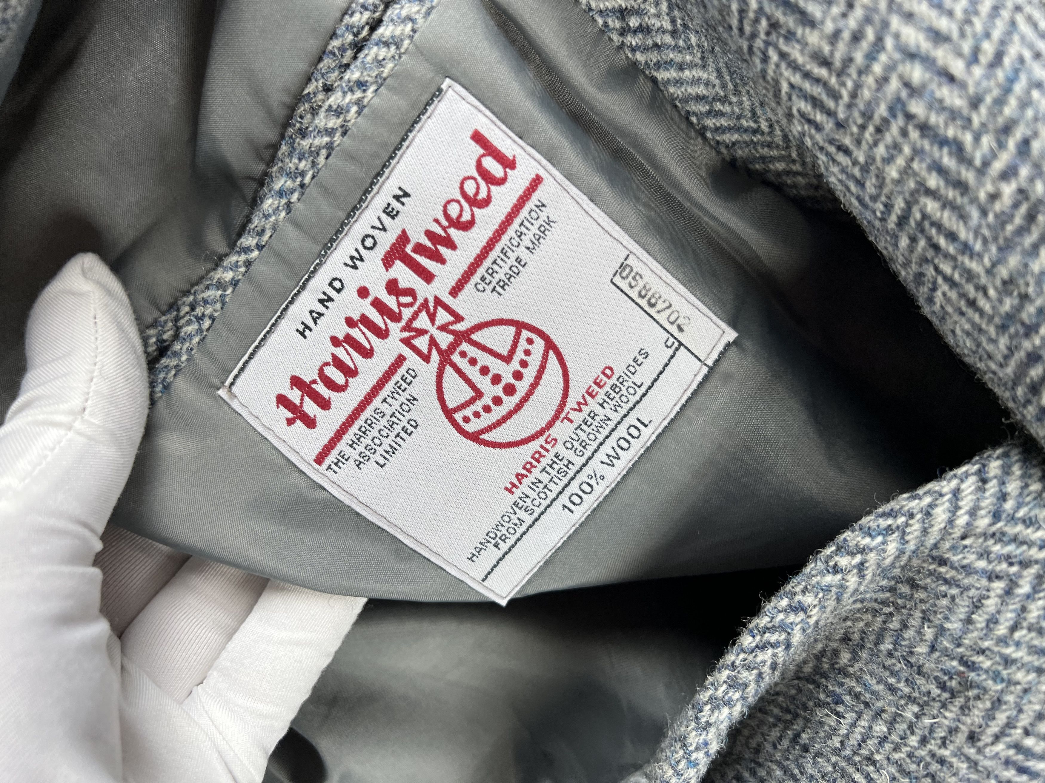 Harris Tweed × Vintage Vintage Harris Tweed Wool Blazer L Size 50R - 4 Thumbnail