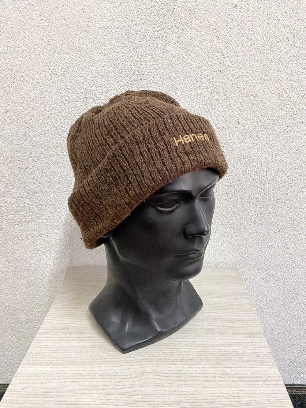Hanes × Vintage Hanes Plain Beanie Hat Size ONE SIZE - 3 Thumbnail