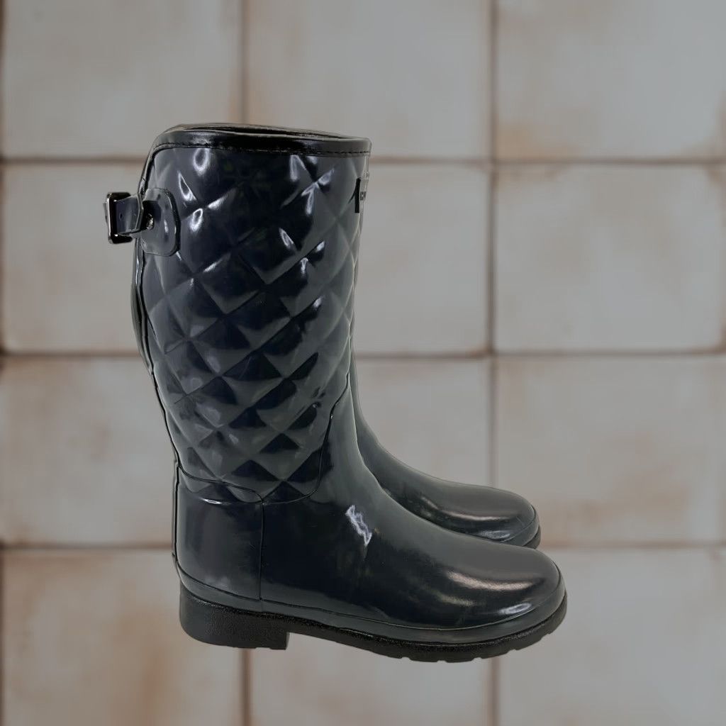 Vintage Hunter Women's Rain Boots Size Dark Navy Rubber