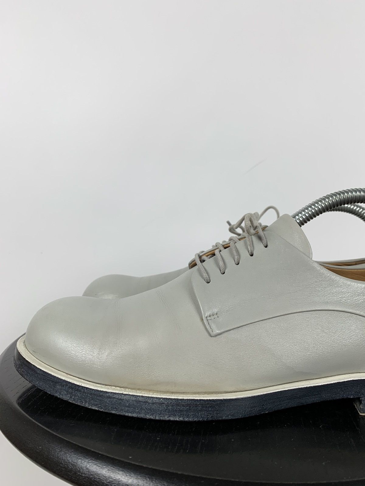 Jil Sander Jil Sander Grey Leather Derby Shoes Size US 9 / IT 39 - 12 Thumbnail