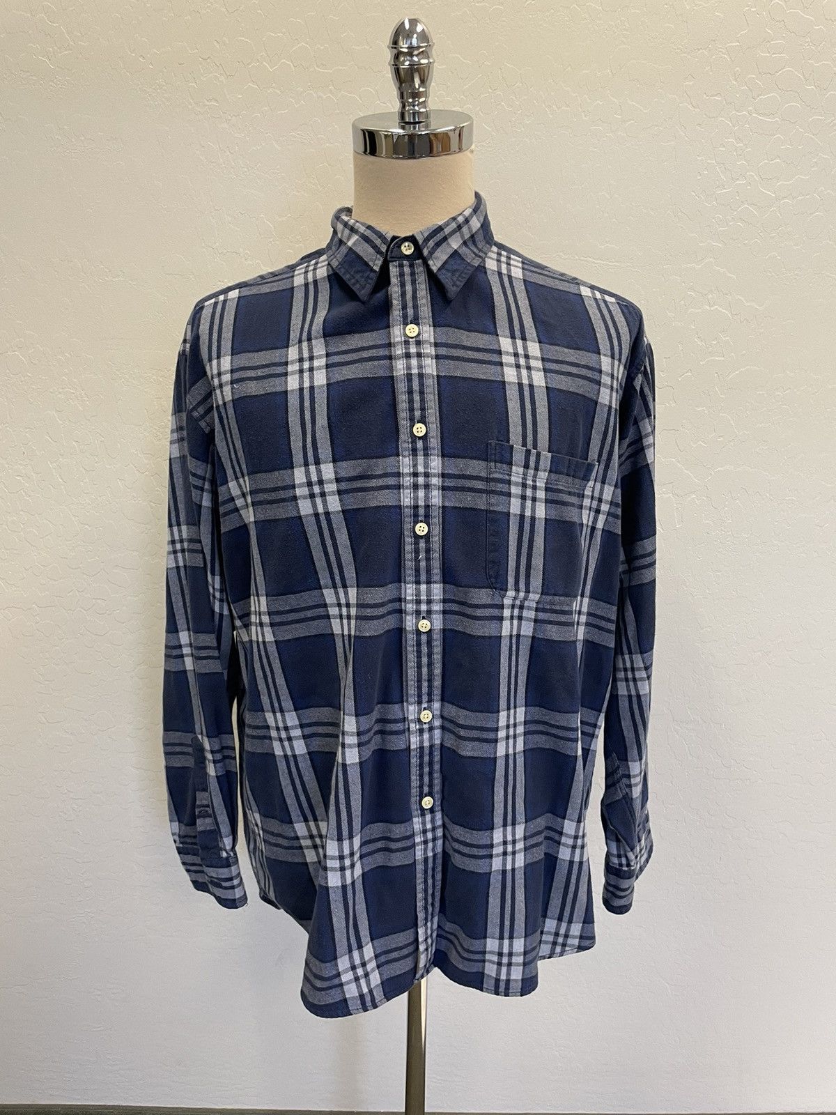 J.Crew × Vintage Vintage Cotton Flannel Shirt Size US XL / EU 56 / 4 - 1 Thumbnail