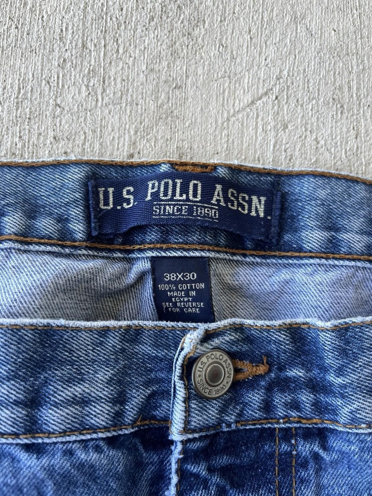 U.S. Polo Assn. VTG US Polo Assn. Carpenter Jeans Mens 38x30 Blue Baggy Size US 38 / EU 54 - 2 Thumbnail