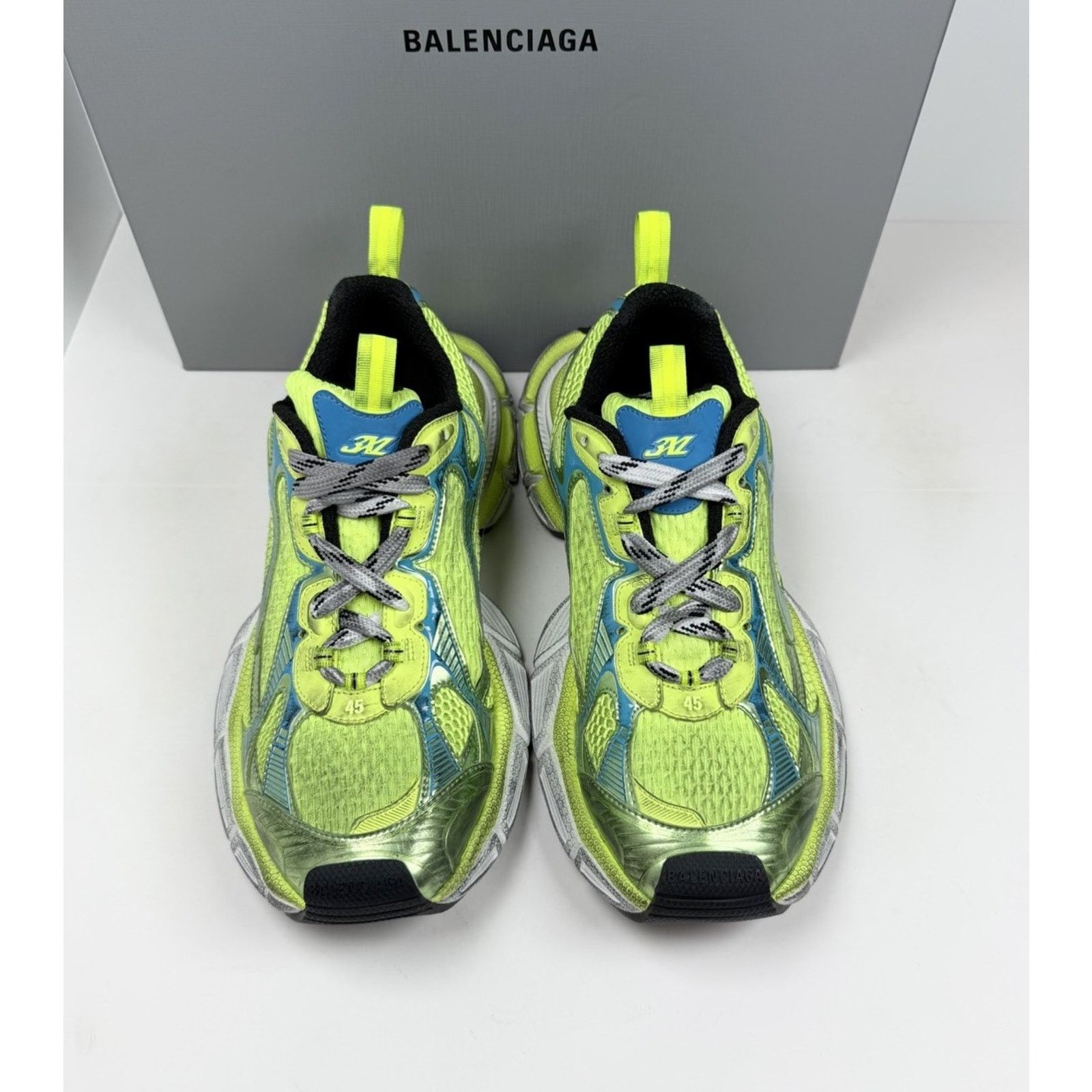Size 45EU/12US - Balenciaga 3XL Distressed Fluo Yellow Balenciaga Balenciaga 3XL Fluo yellow Sneakers | Grailed main image 4