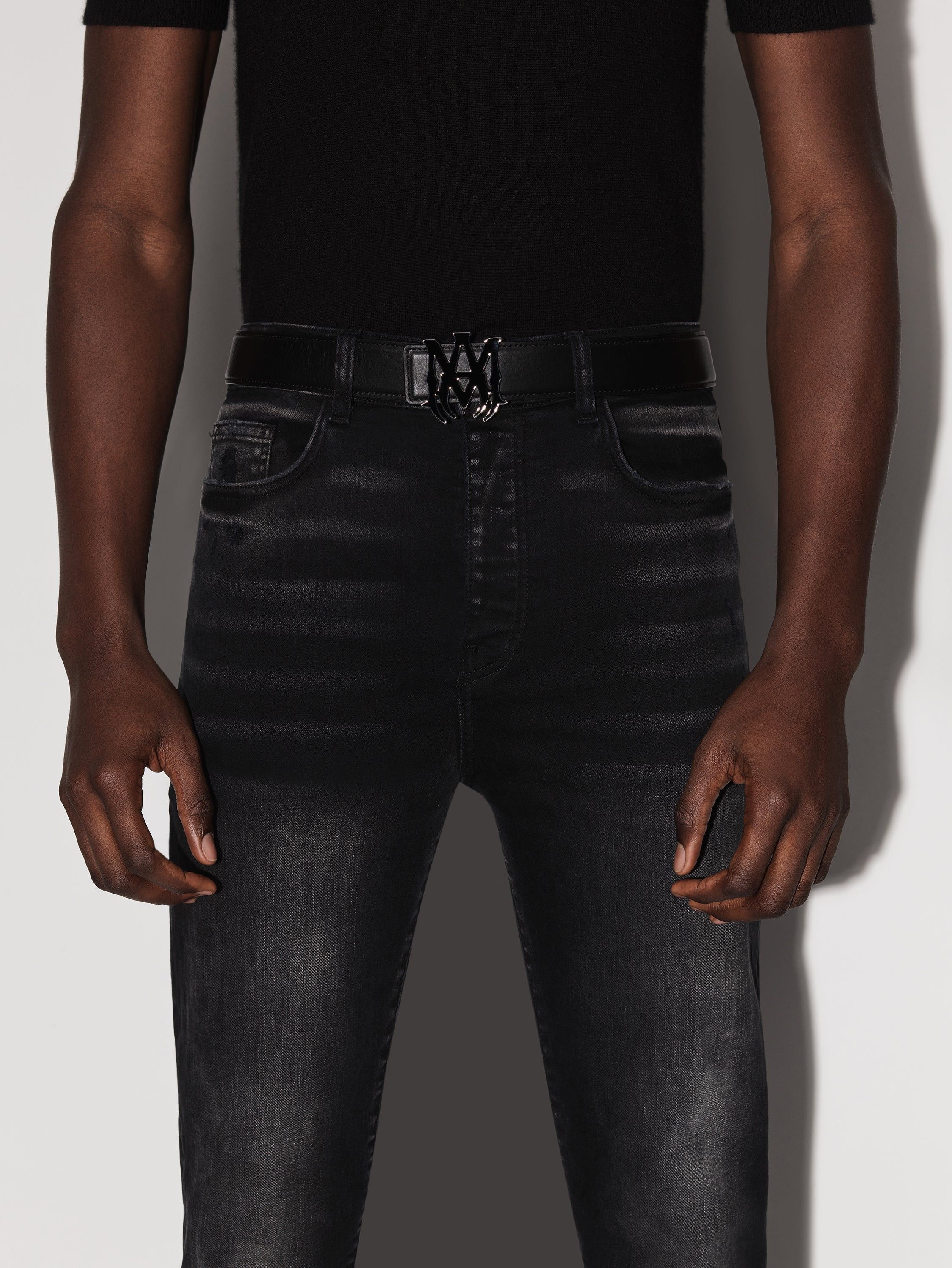 Amiri oc11z0525 Size: 80 / MA Belt in Black Size 32 - 4 Thumbnail