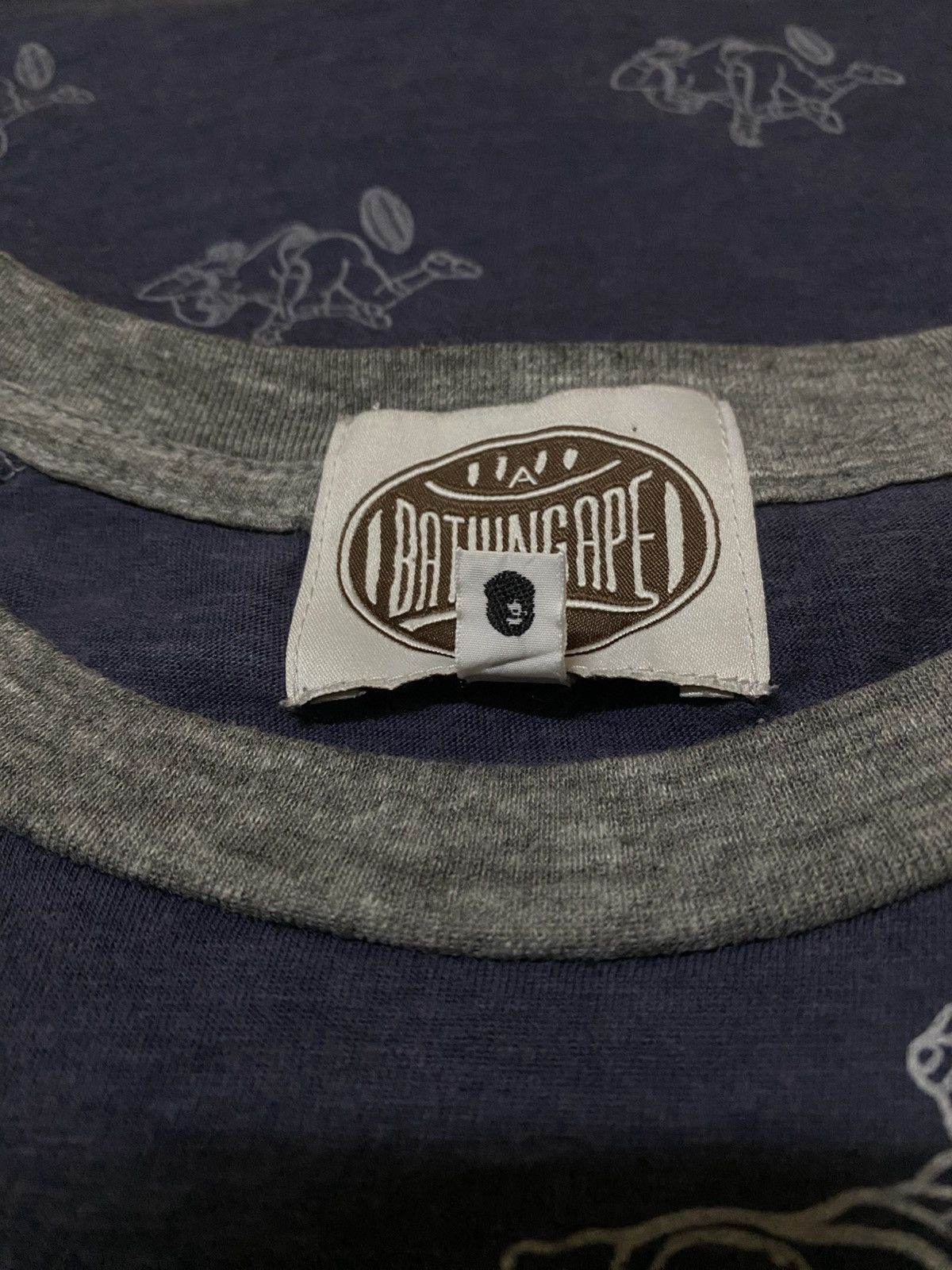 Bape A Bathing Ape By Nigo Fullprint Raglan Baseball Shirt Japan Size US M / EU 48-50 / 2 - 9 Thumbnail
