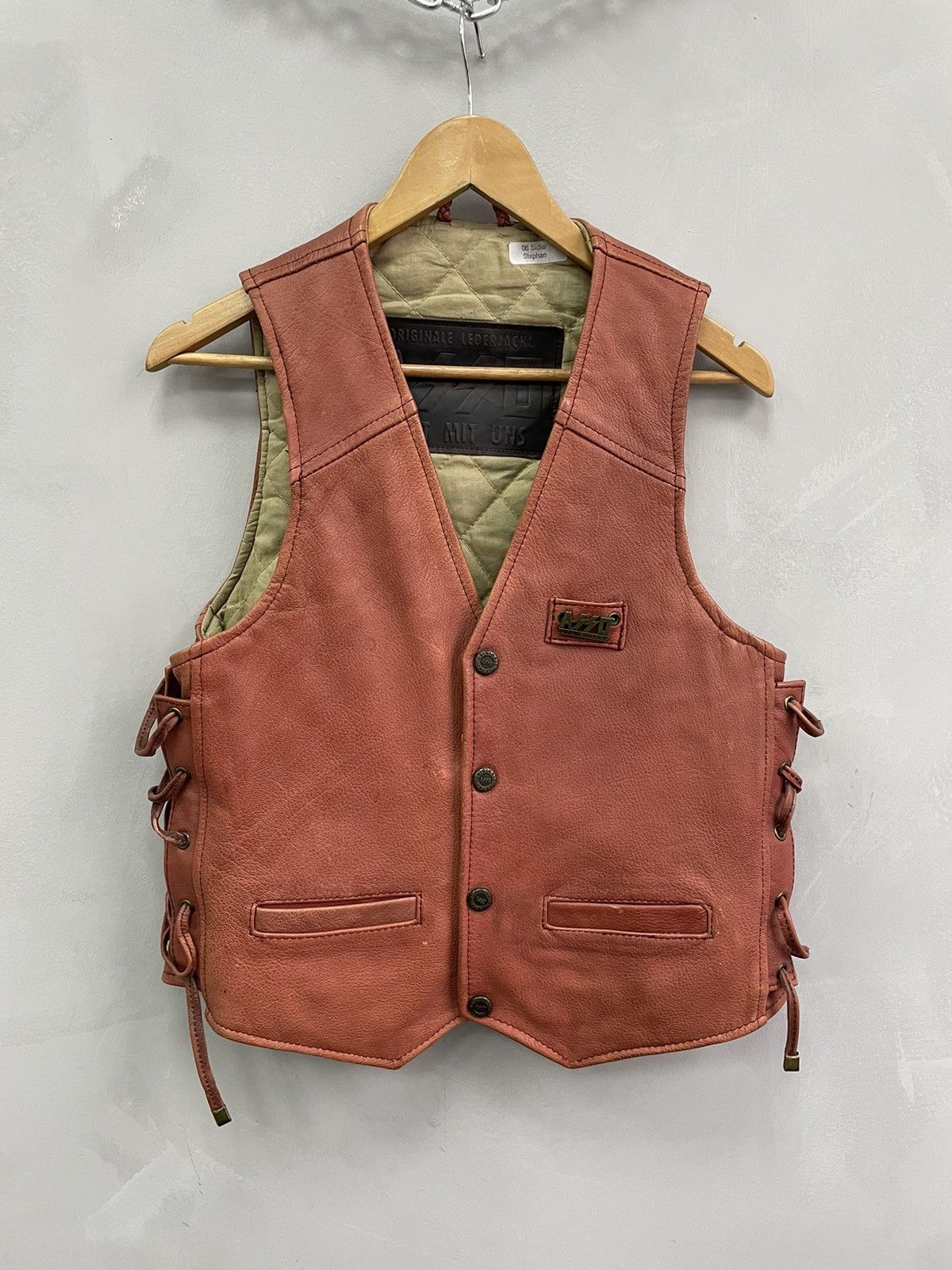 Vintage VINTAGE LEATHER BIKER 90s punk Grunde jacket vest Size US M / EU 48-50 / 2 - 1 Thumbnail