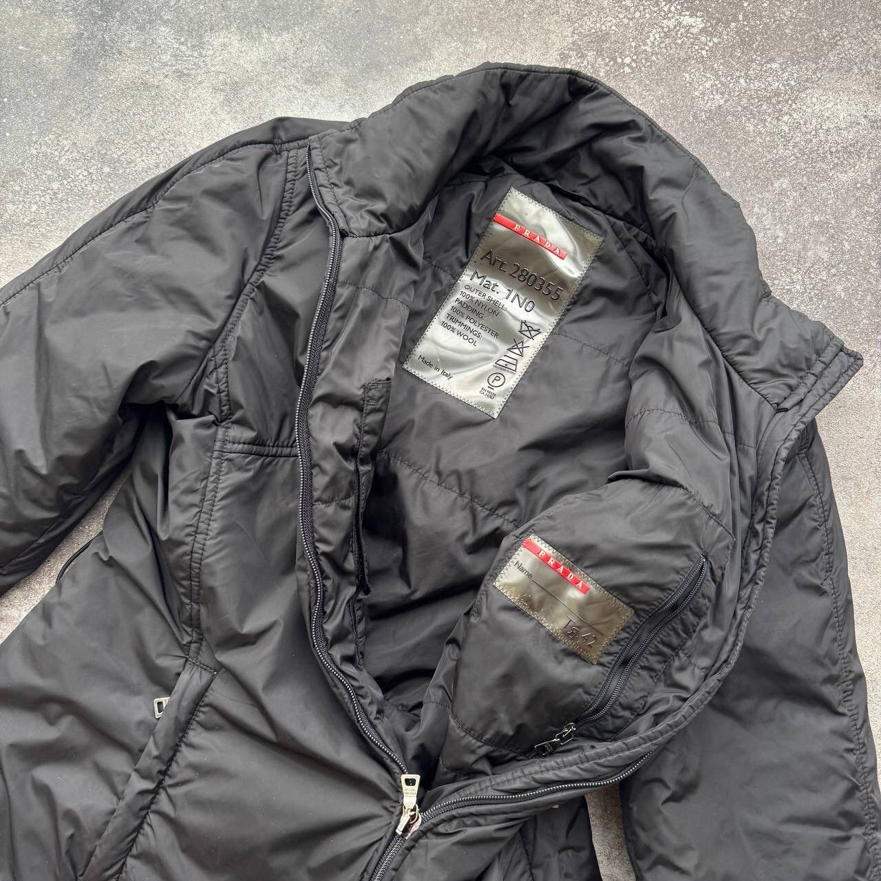 Prada Prada Red Tab Logo Vintage Zip Jacket Size M / US 6-8 / IT 42-44 - 3 Thumbnail