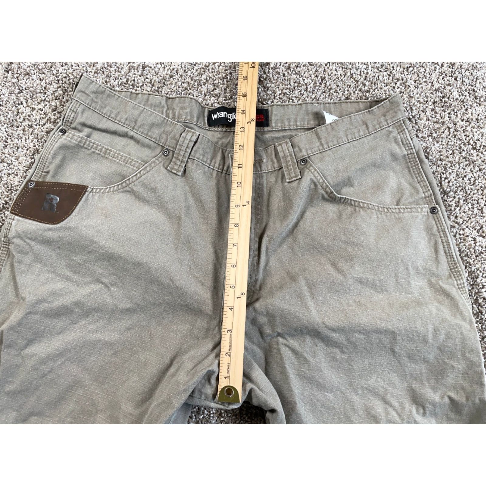 Wrangler WRANGLER RIGGS Workwear Carpenter Pants Men's 36 x 28 Beige Ripstop Cotton Casual Outdoor Retro Size US 36 / EU 52 - 7 Thumbnail