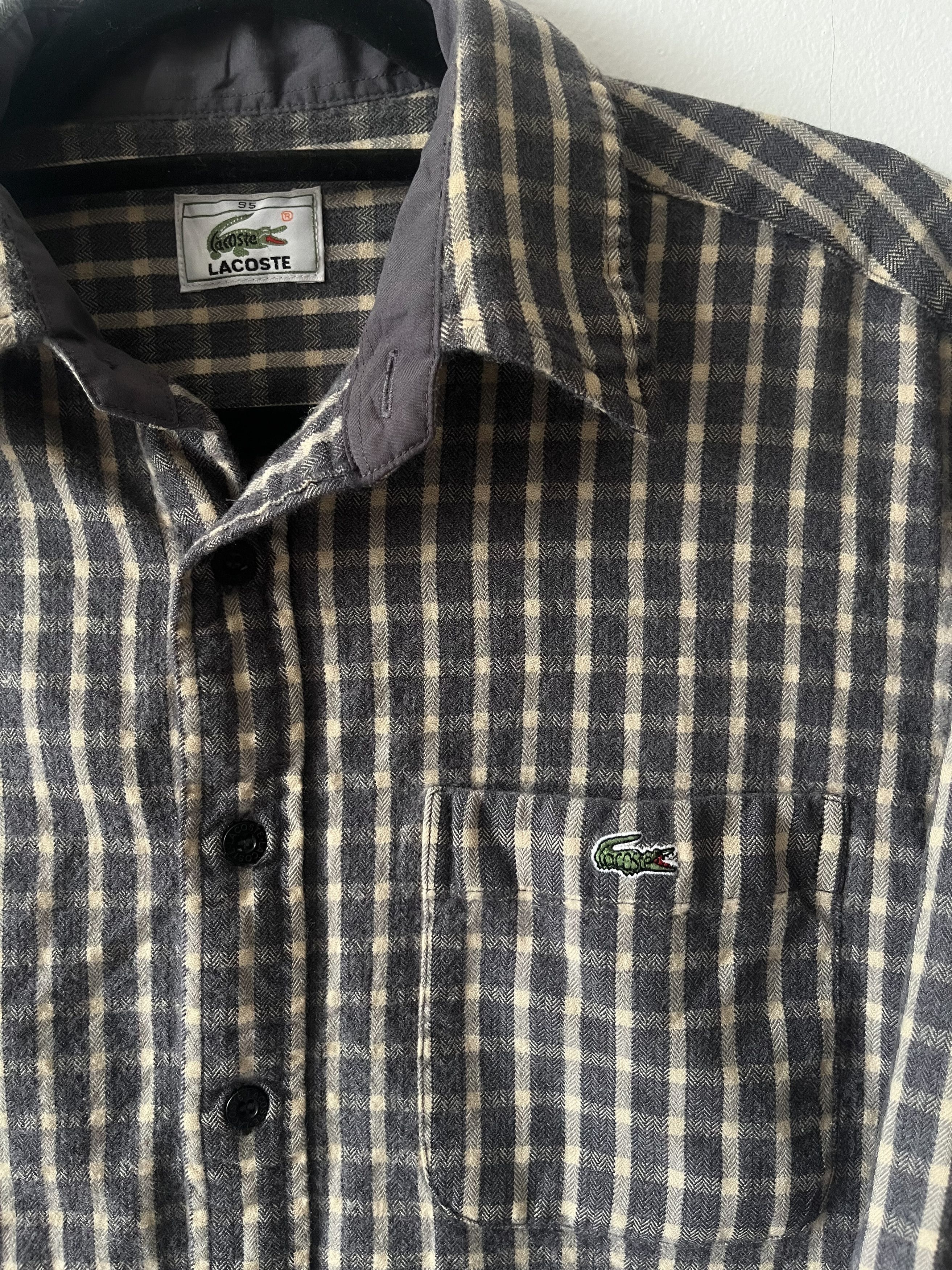 Lacoste 90s Lacoste Flannel Shirt Size US S / EU 44-46 / 1 - 4 Thumbnail
