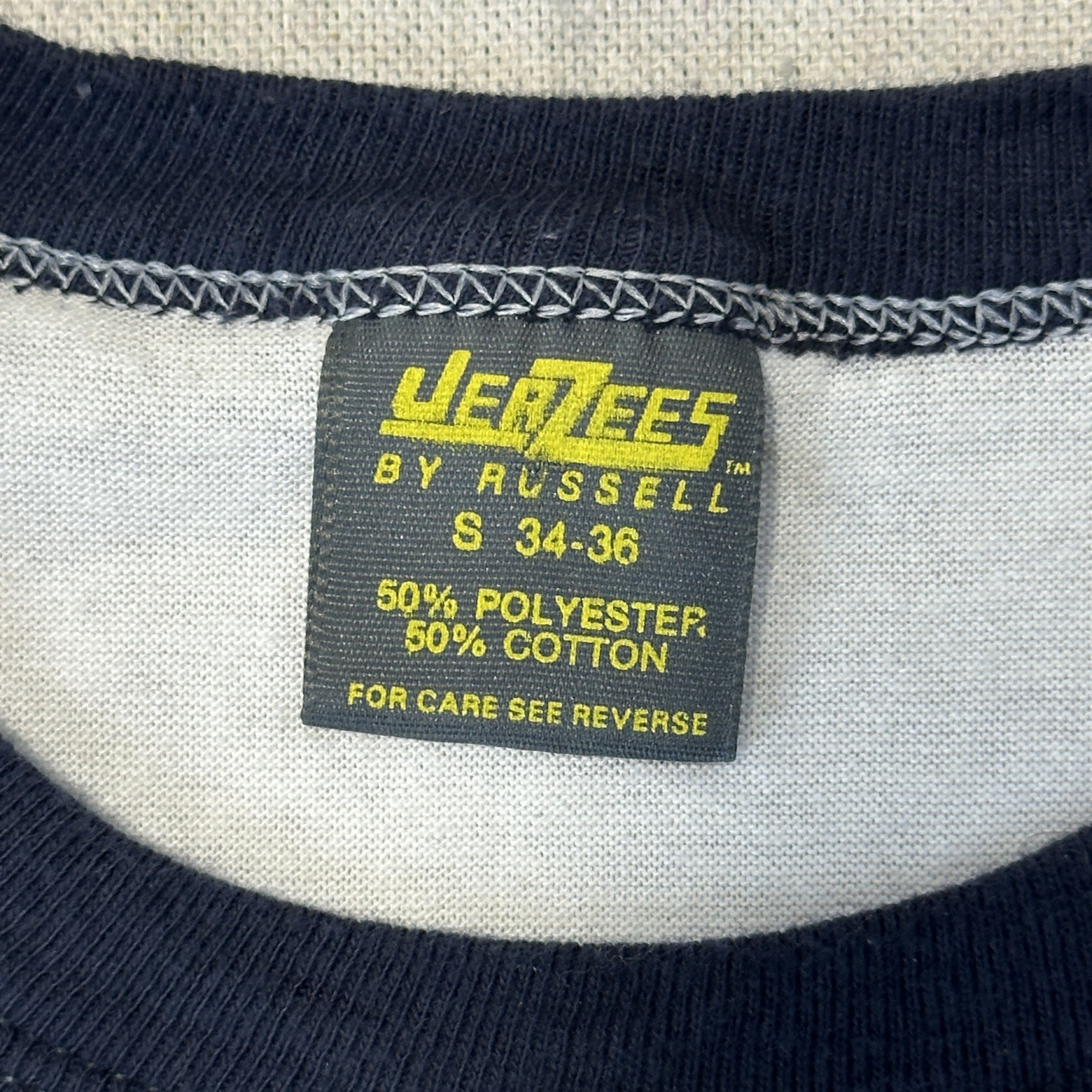 Jerzees Vintage Jerzees Yankees Ringer T-Shirt Size S 80s Size US S / EU 44-46 / 1 - 4 Thumbnail