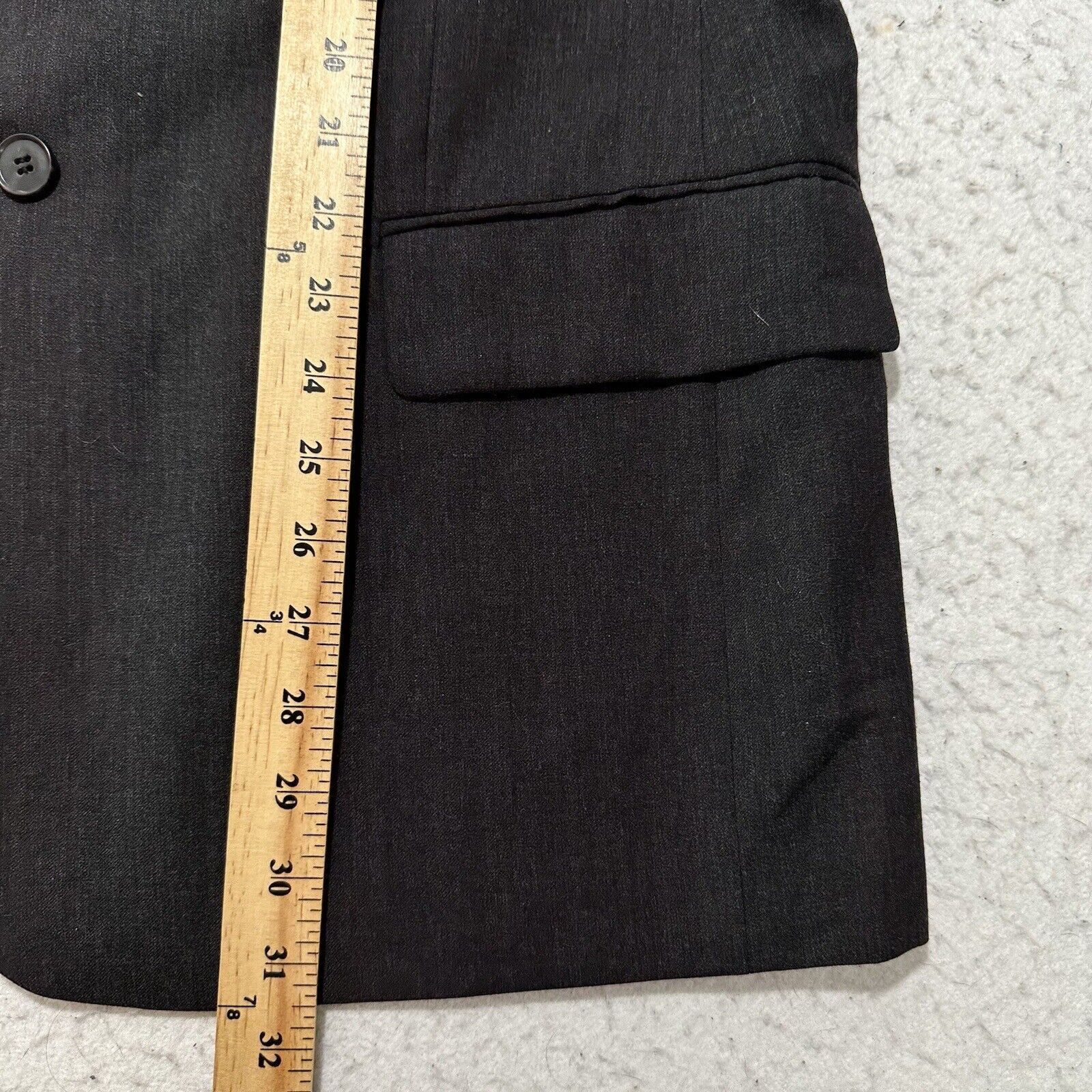 Other Axcess Claiborne 42R 100% Wool Suit Jacket Black/Gray Blazer Size 42R - 10 Thumbnail
