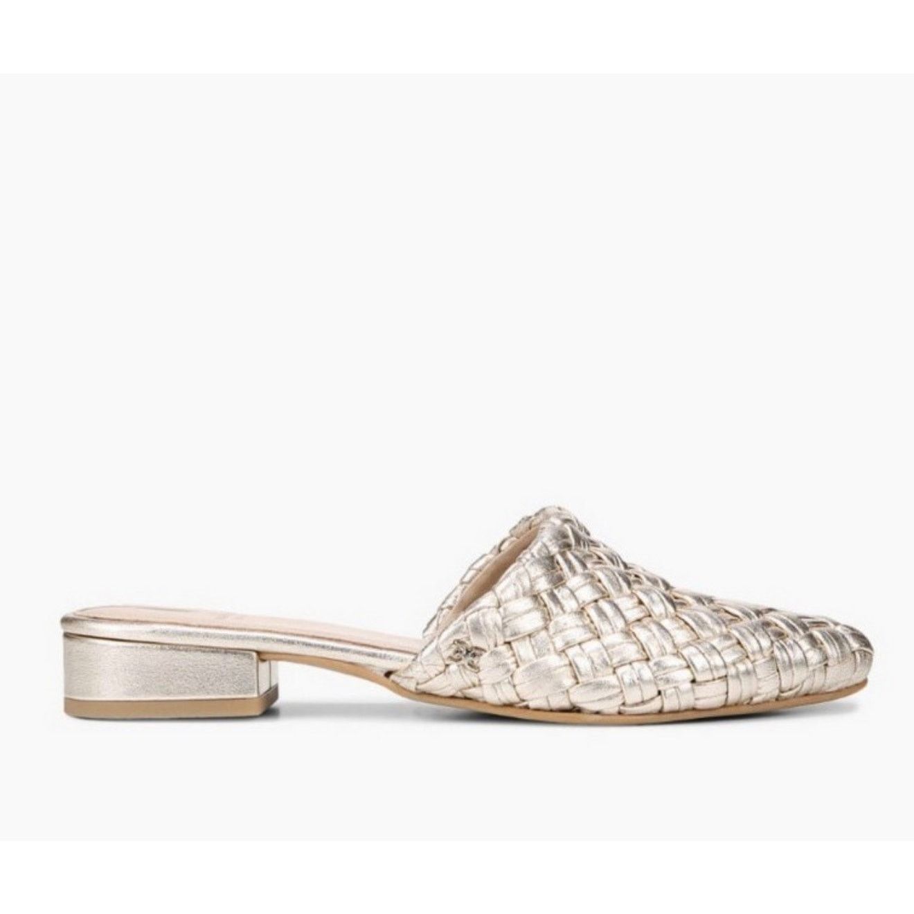 Sam Edelman New Sam Edelman Page gold woven mule sz 5.5 Size US 5.5 / IT 35.5 - 2 Thumbnail