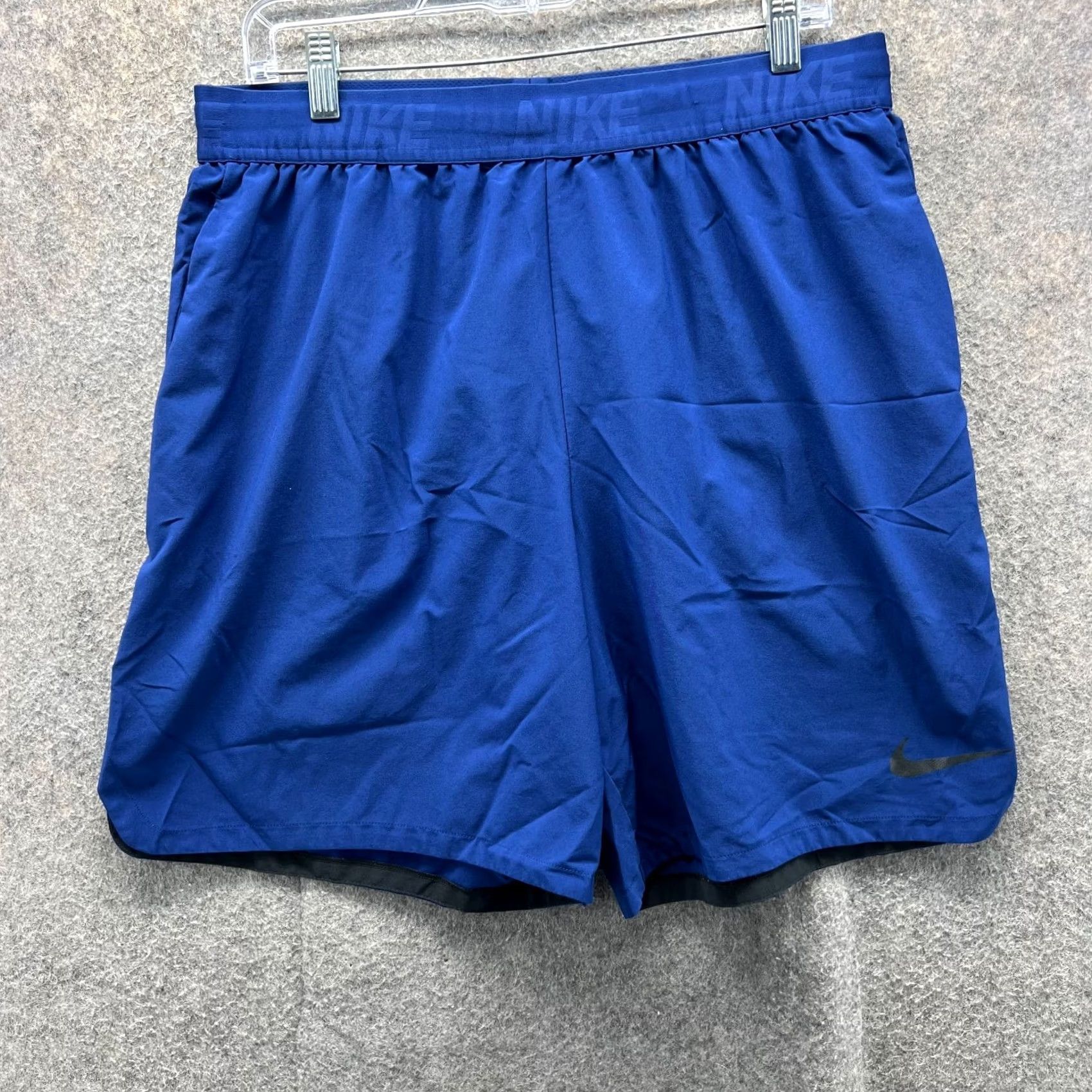 Nike Nike Shorts Mens XL Blue Dri-Fit Lightweight Stretch Swoosh Running Athletic Size US 36 / EU 52 - 2 Thumbnail
